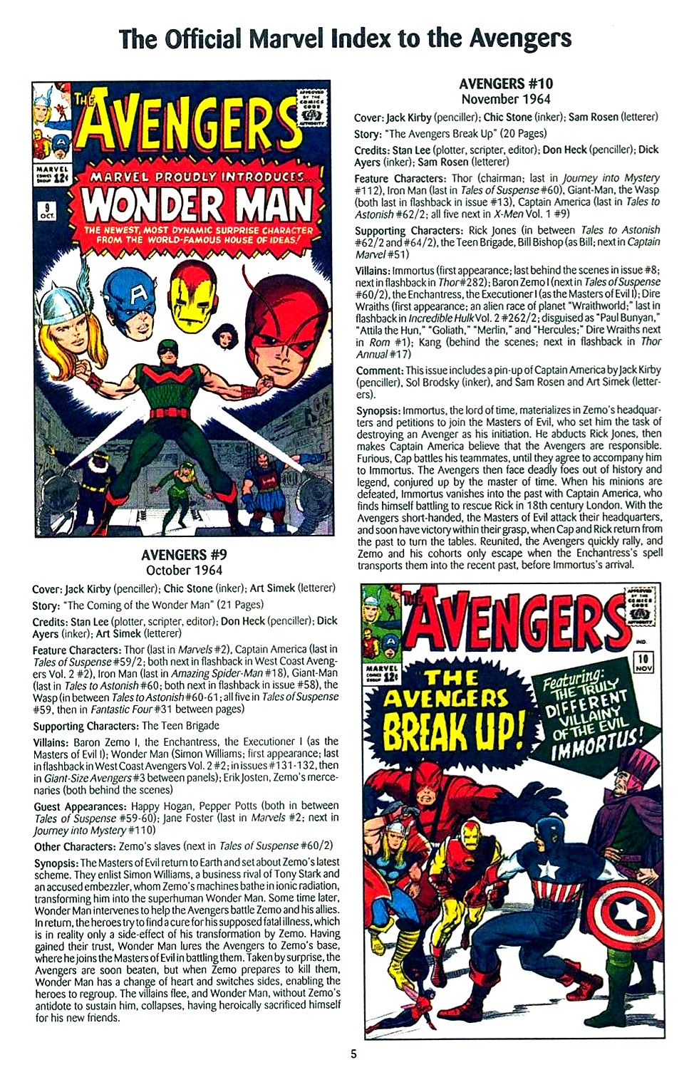 Read online The Official Marvel Index to the Avengers comic -  Issue #1 - 7