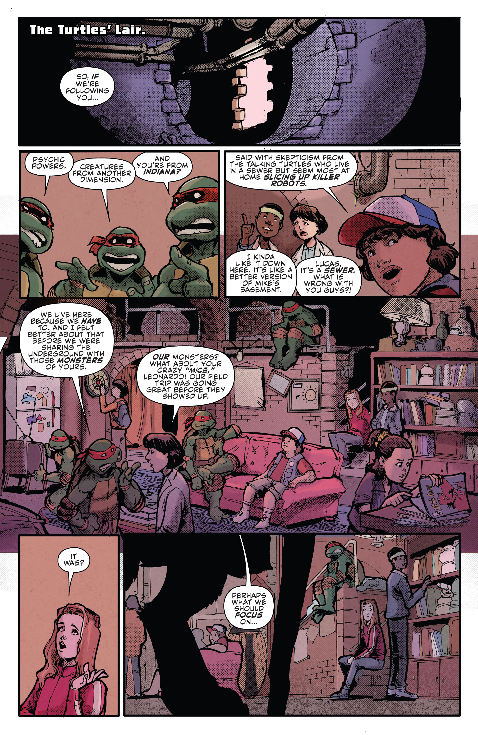 Read online Teenage Mutant Ninja Turtles x Stranger Things comic -  Issue #1 - 11