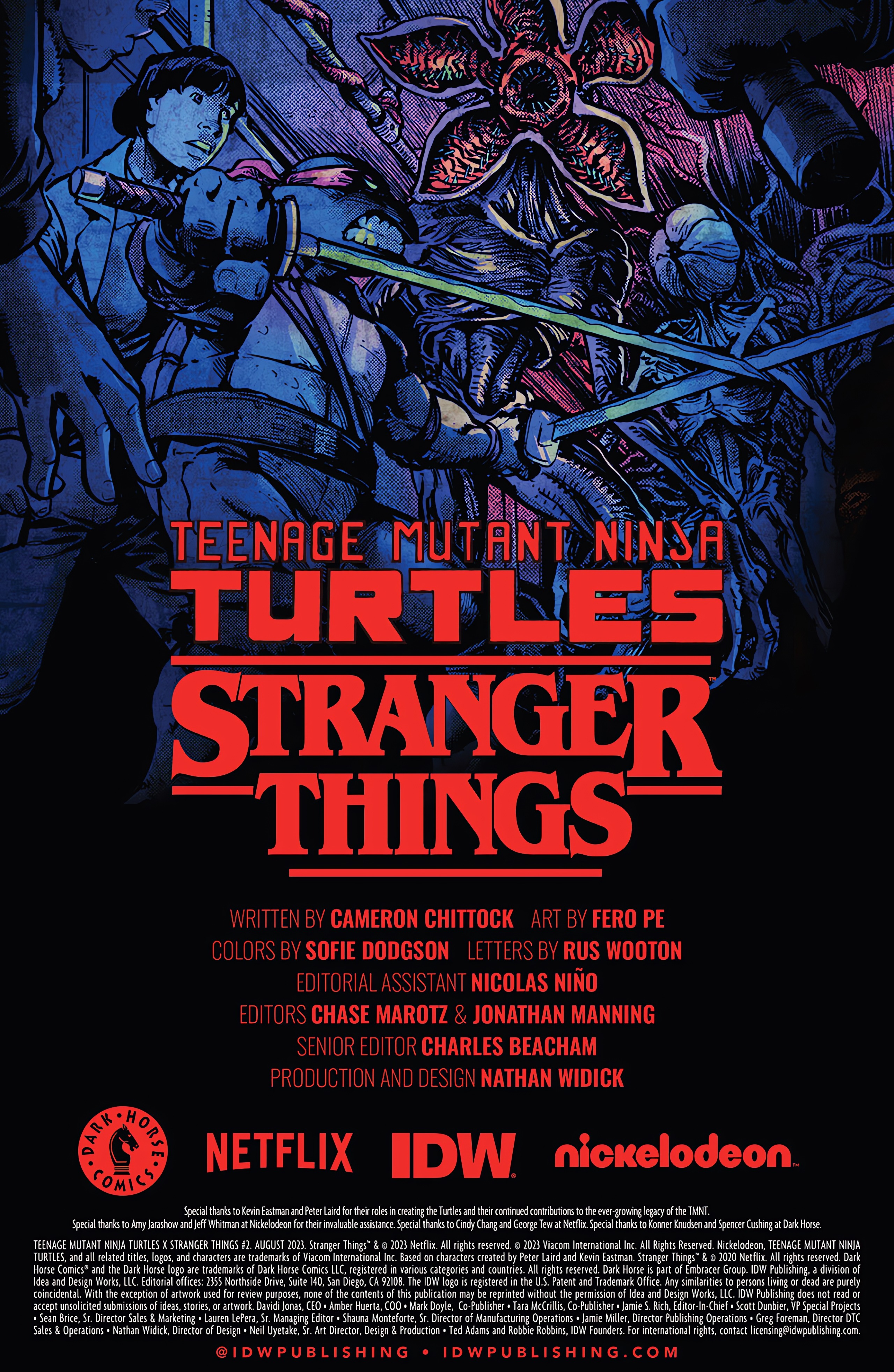 Read online Teenage Mutant Ninja Turtles x Stranger Things comic -  Issue #2 - 2