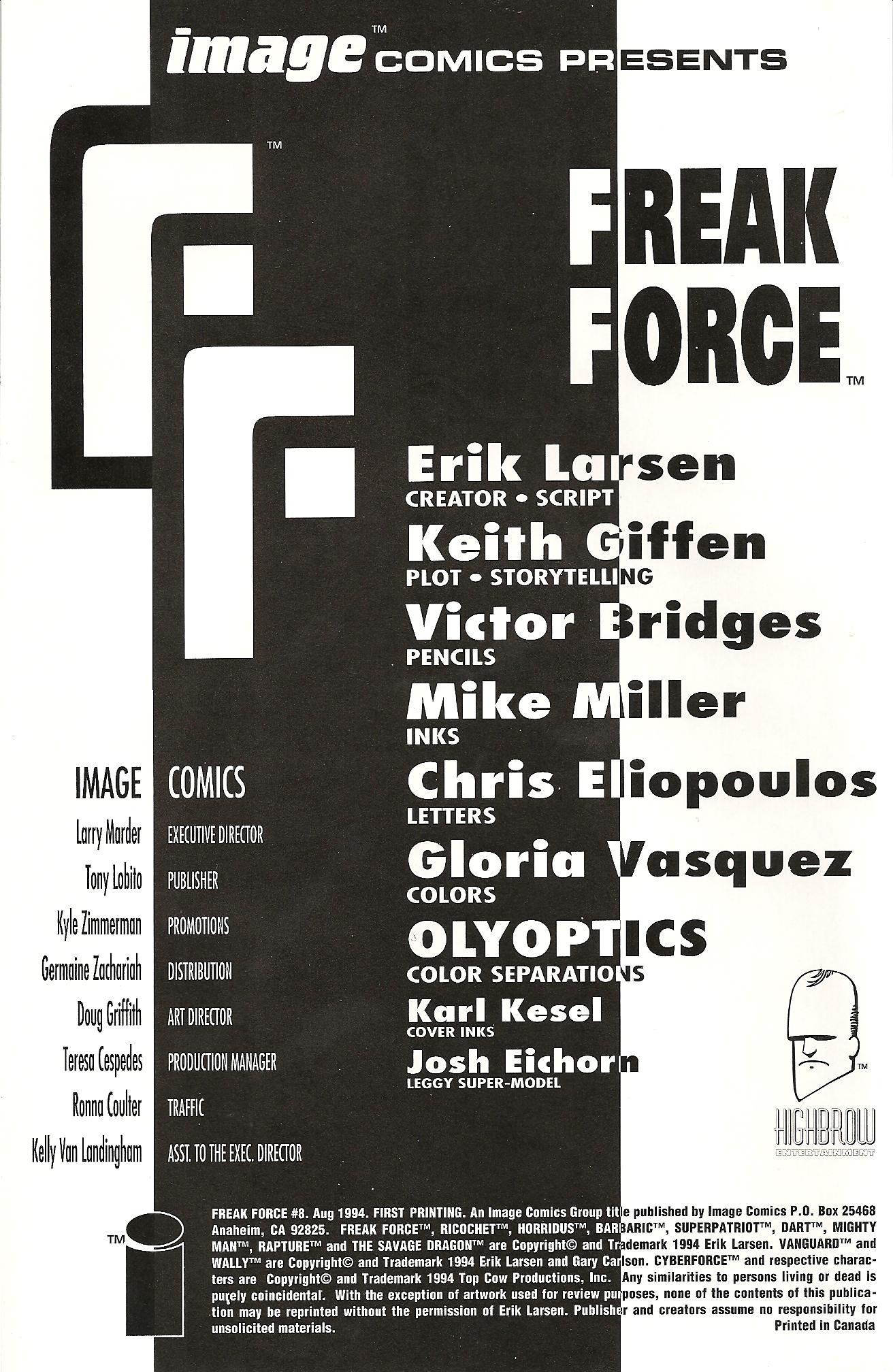Read online Freak Force (1993) comic -  Issue #8 - 3