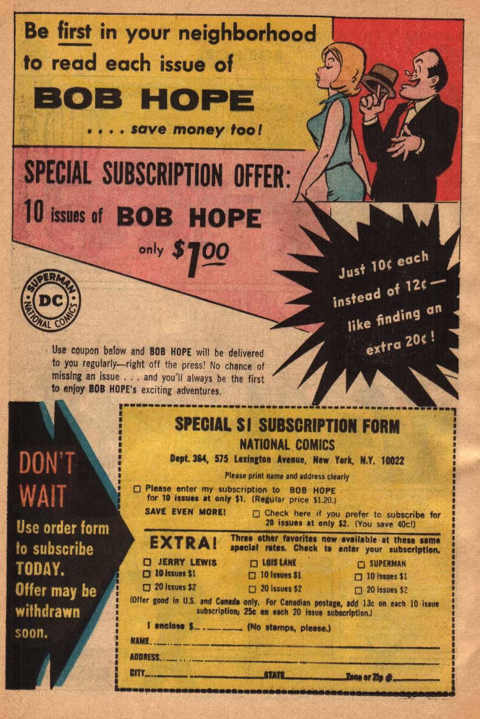 Read online The Adventures of Bob Hope comic -  Issue #86 - 32