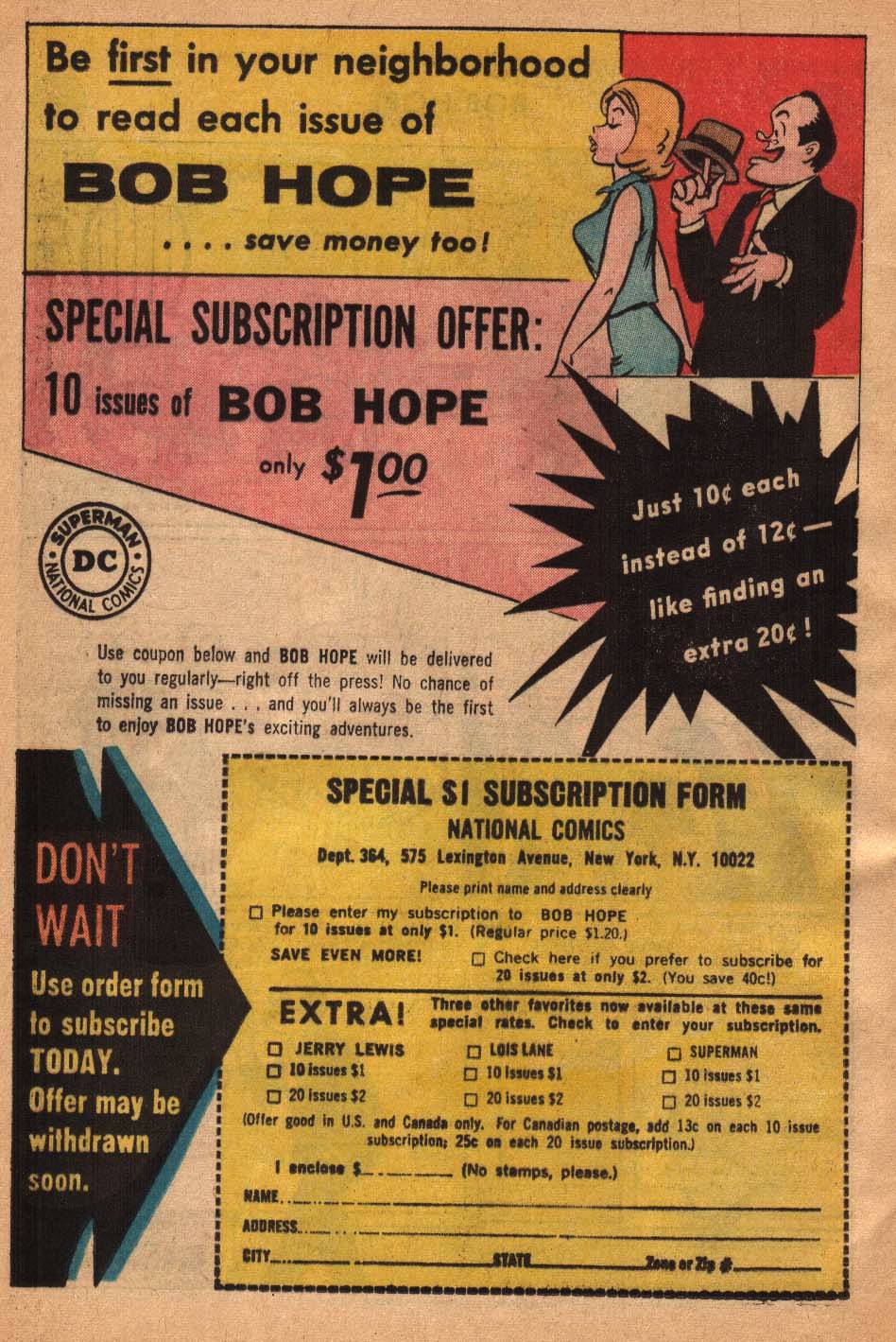 Read online The Adventures of Bob Hope comic -  Issue #86 - 32