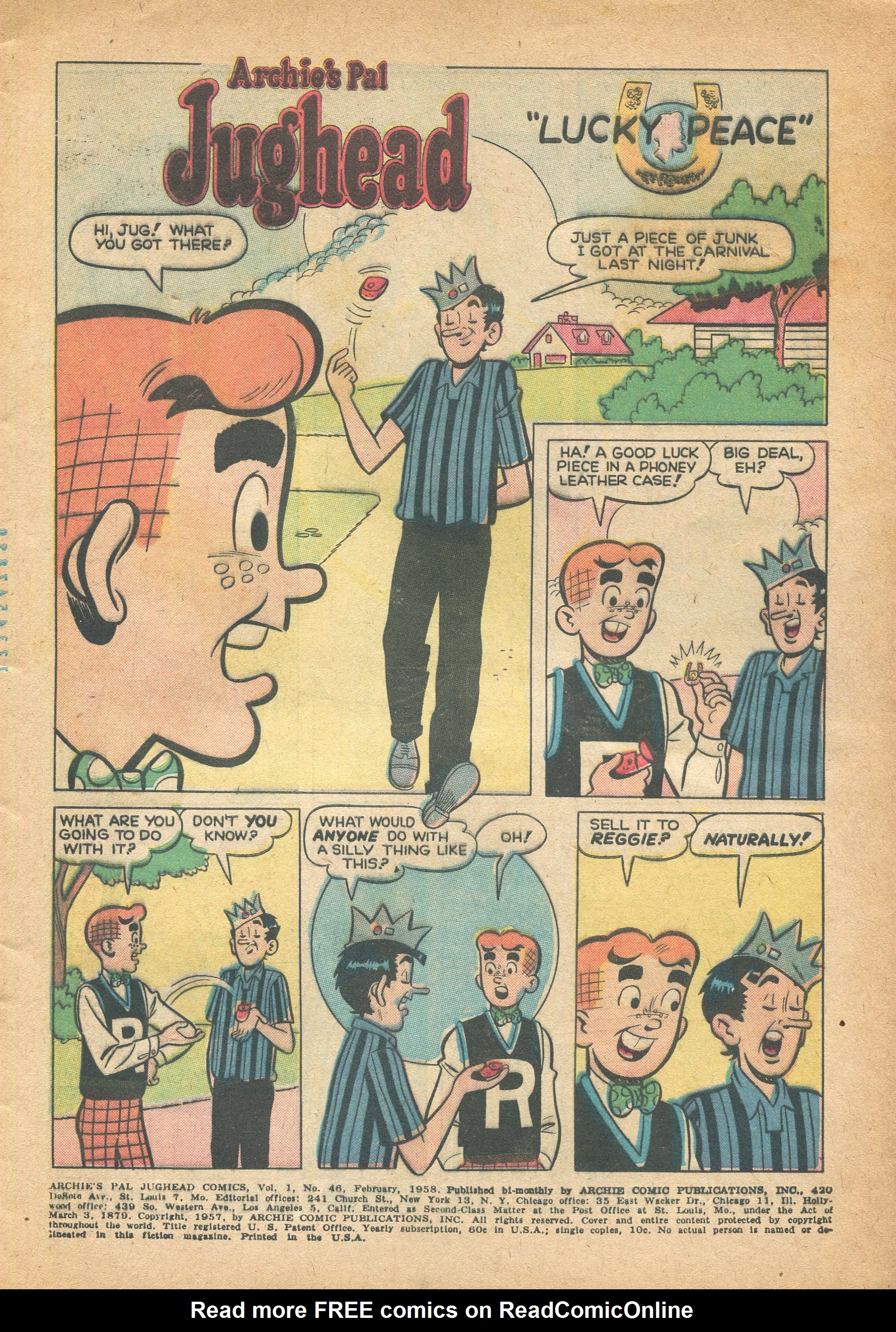 Read online Archie's Pal Jughead Comics comic -  Issue #46 - 3