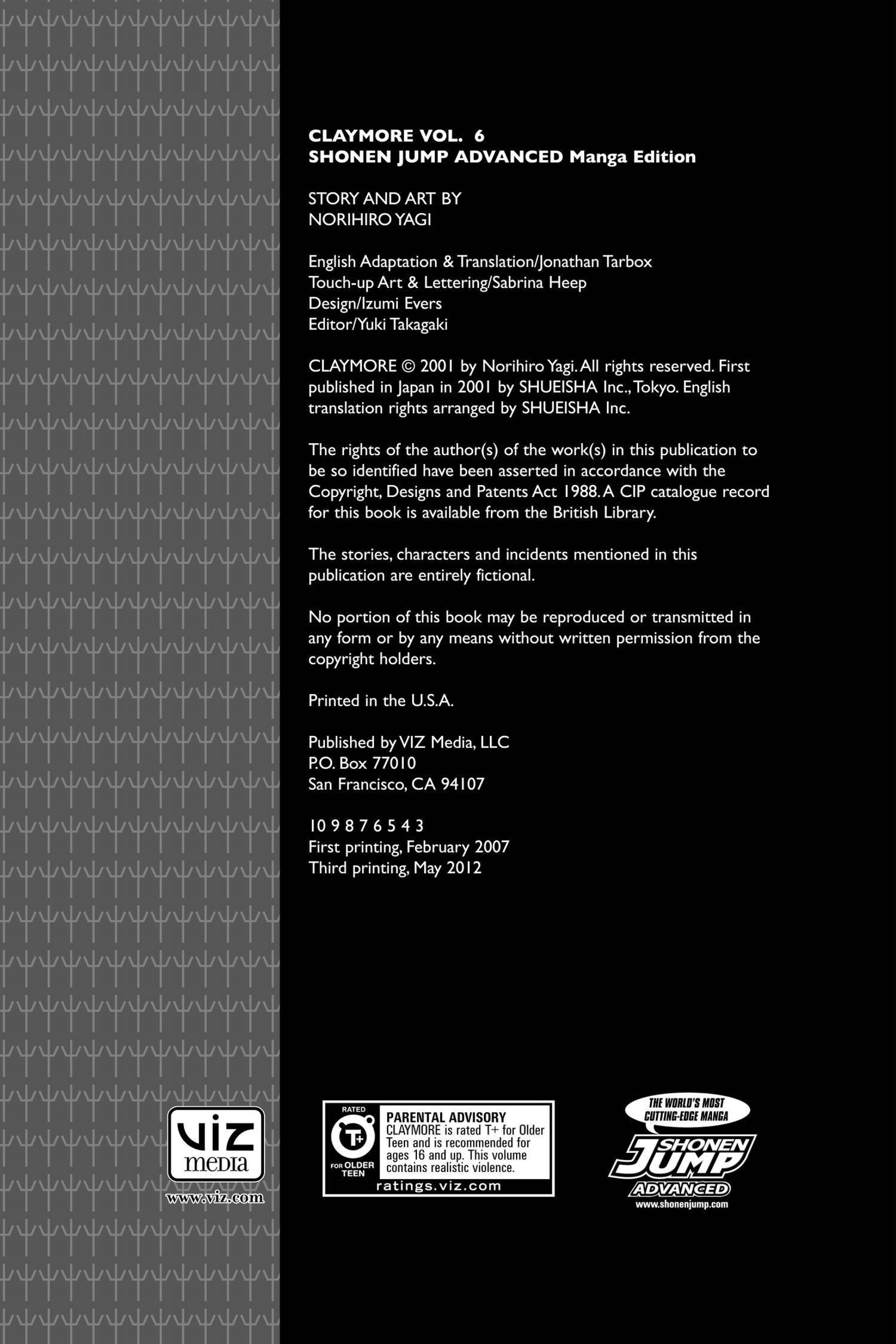 Read online Claymore comic -  Issue #6 - 3