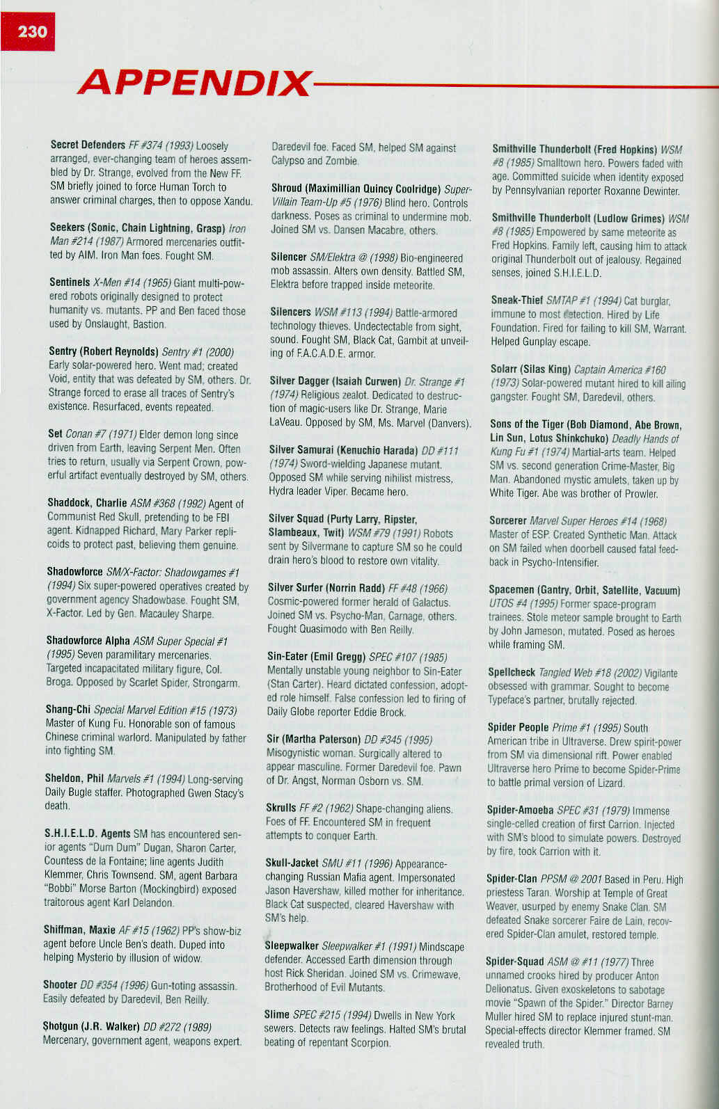 Read online Marvel Encyclopedia comic -  Issue # TPB 4 - 229