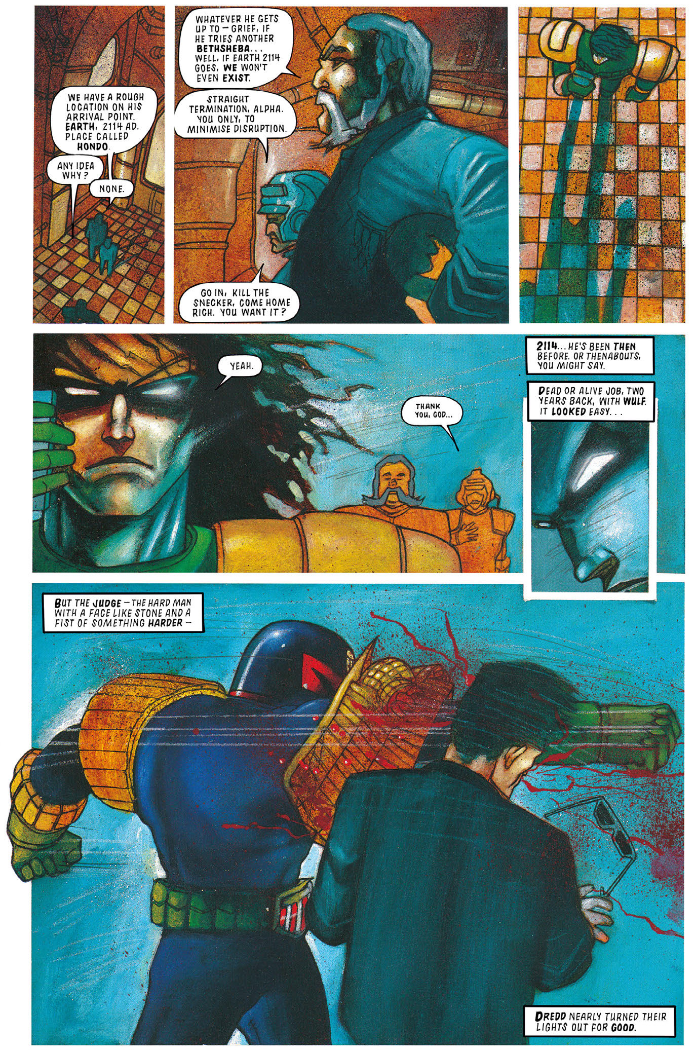 Read online Essential Judge Dredd: Judgement Day comic -  Issue # TPB - 22