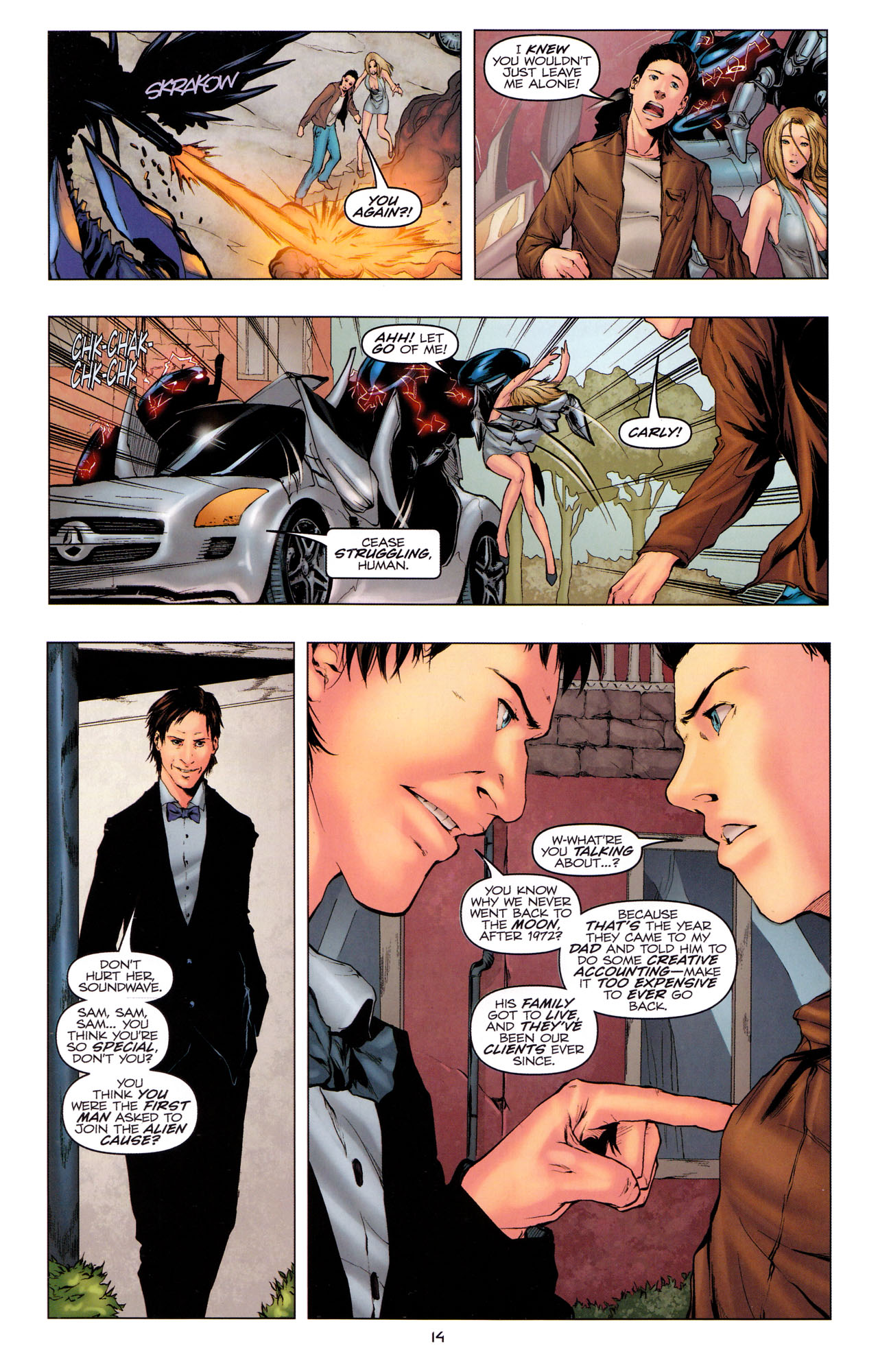 Read online Transformers: Dark of the Moon Movie Adaptation comic -  Issue #3 - 16