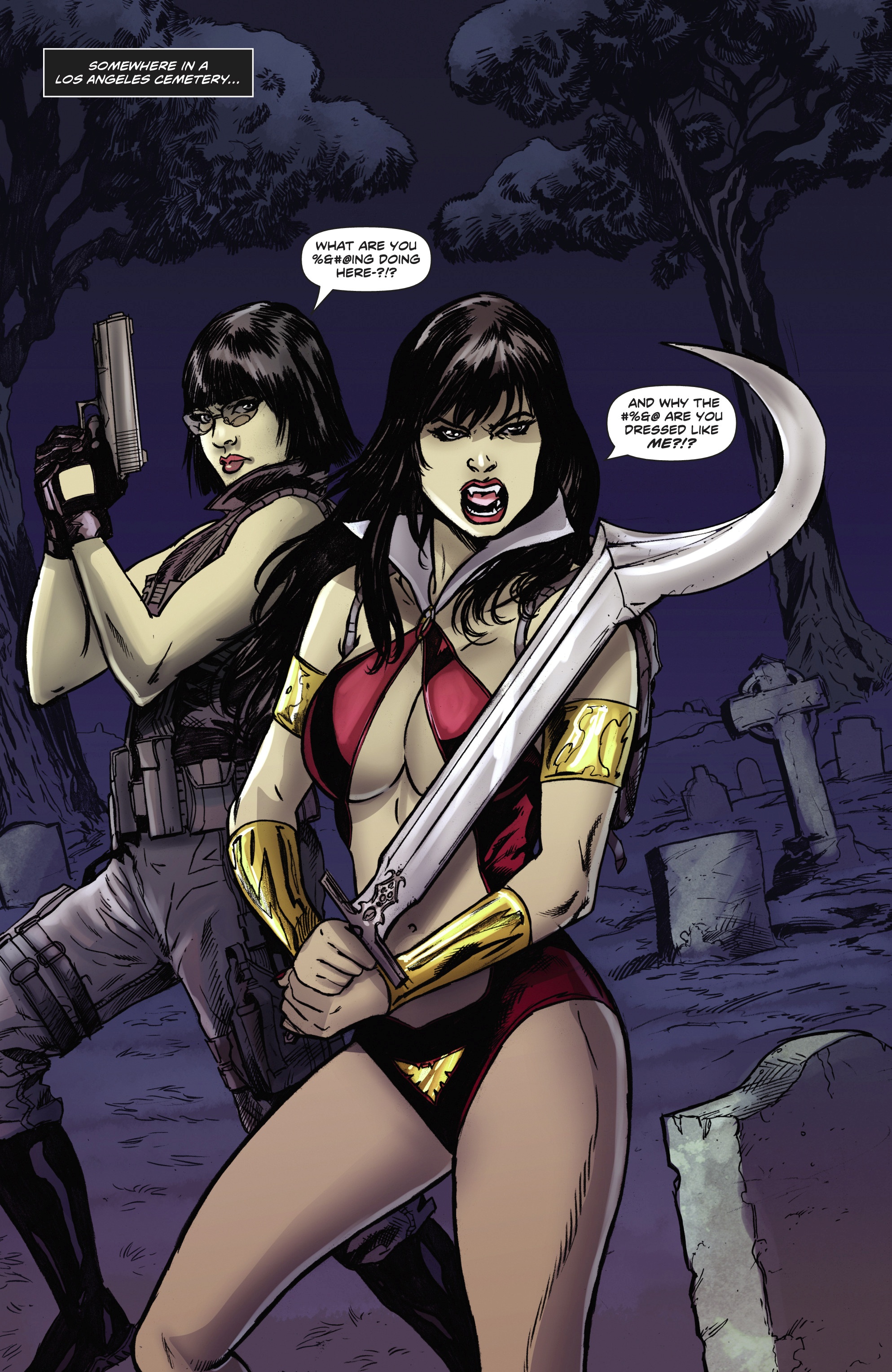 Read online Swords of Sorrow: Vampirella & Jennifer Blood comic -  Issue #4 - 3