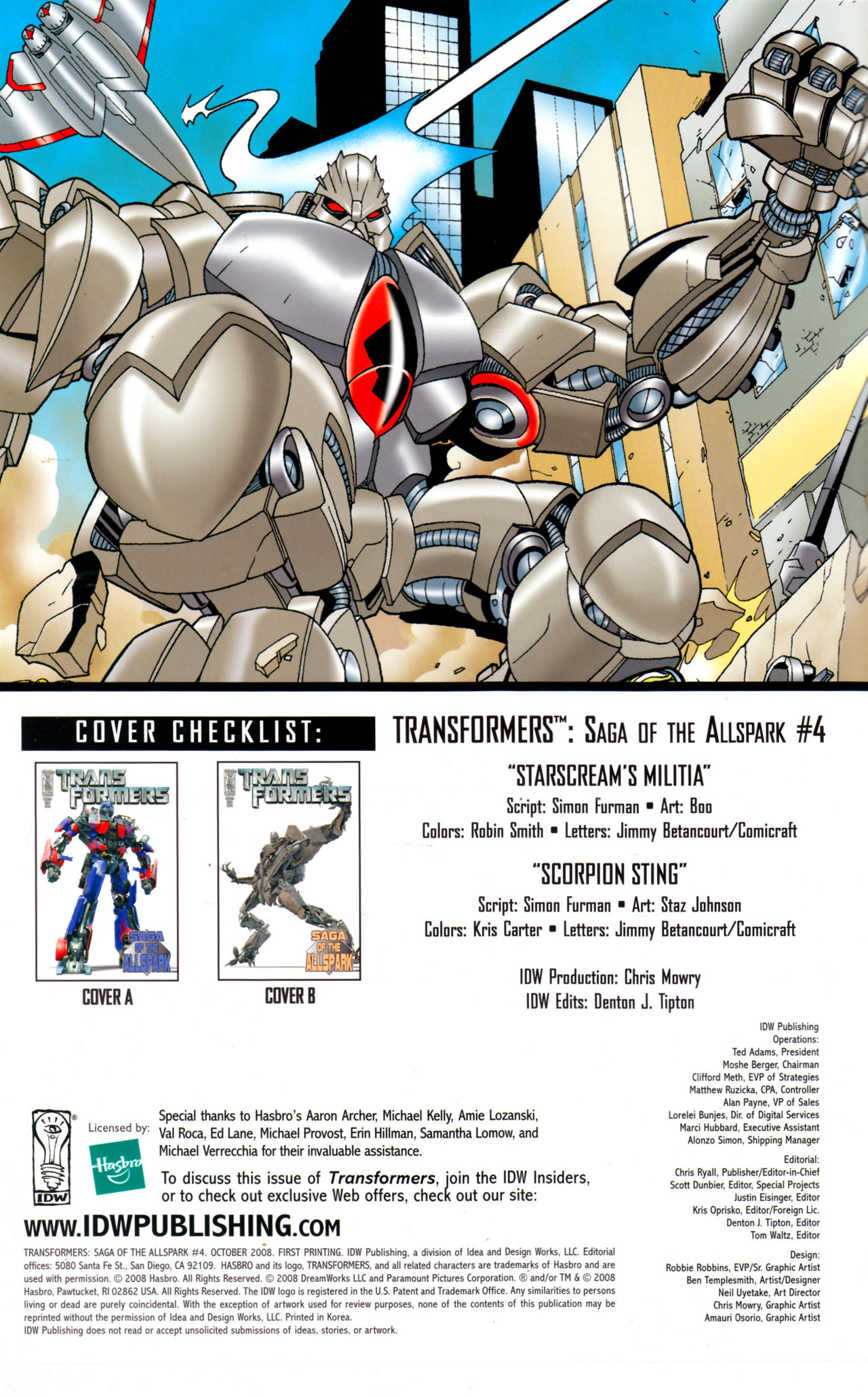 Read online Transformers: Saga of the Allspark comic -  Issue #4 - 3