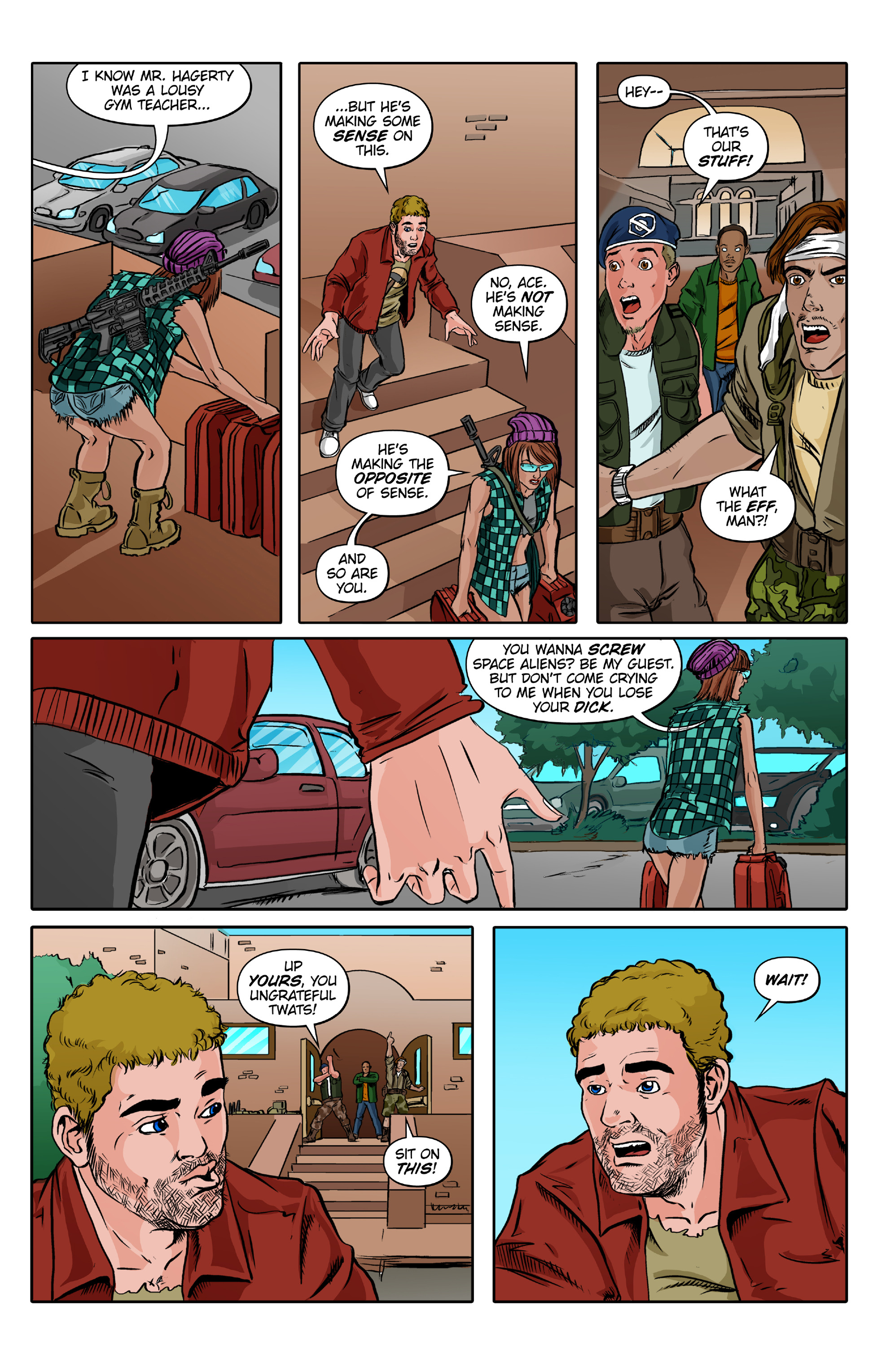 Read online Lesbian Zombies from Outer Space comic -  Issue #4 - 14