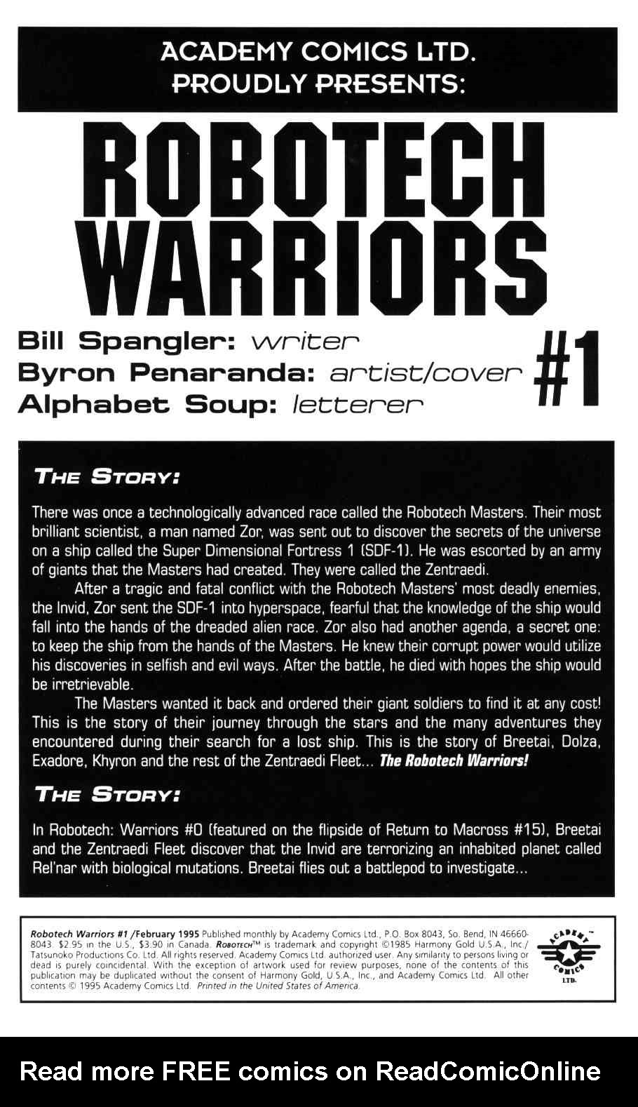 Read online Robotech: Warriors comic -  Issue #1 - 2