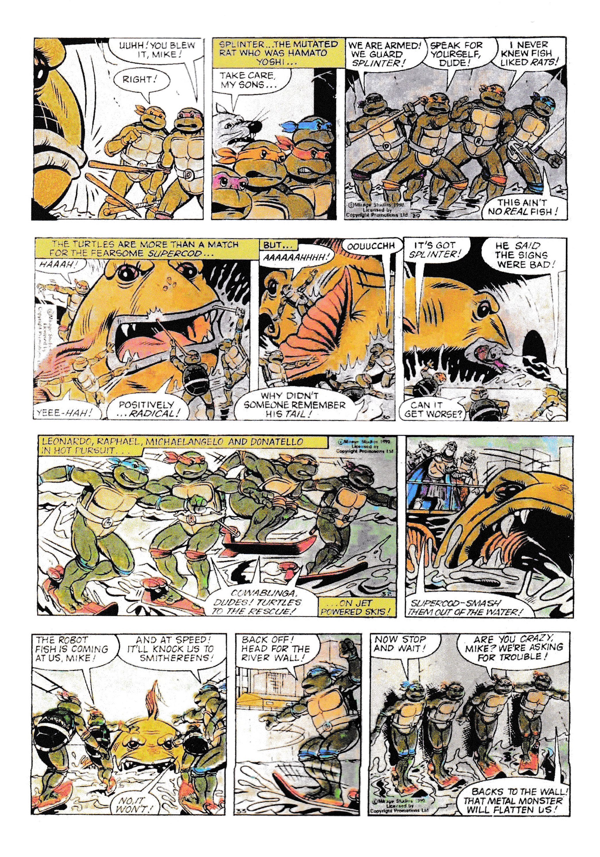Read online Teenage Mutant Ninja Turtles: Complete Newspaper Daily Comic Strip Collection comic -  Issue # TPB 1 - 15