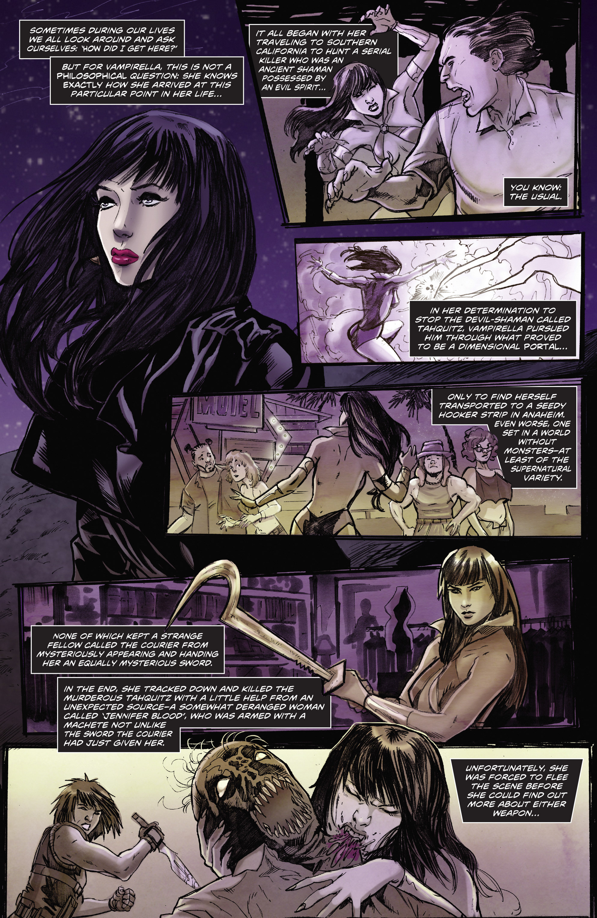 Read online Swords of Sorrow: Vampirella & Jennifer Blood comic -  Issue #2 - 3