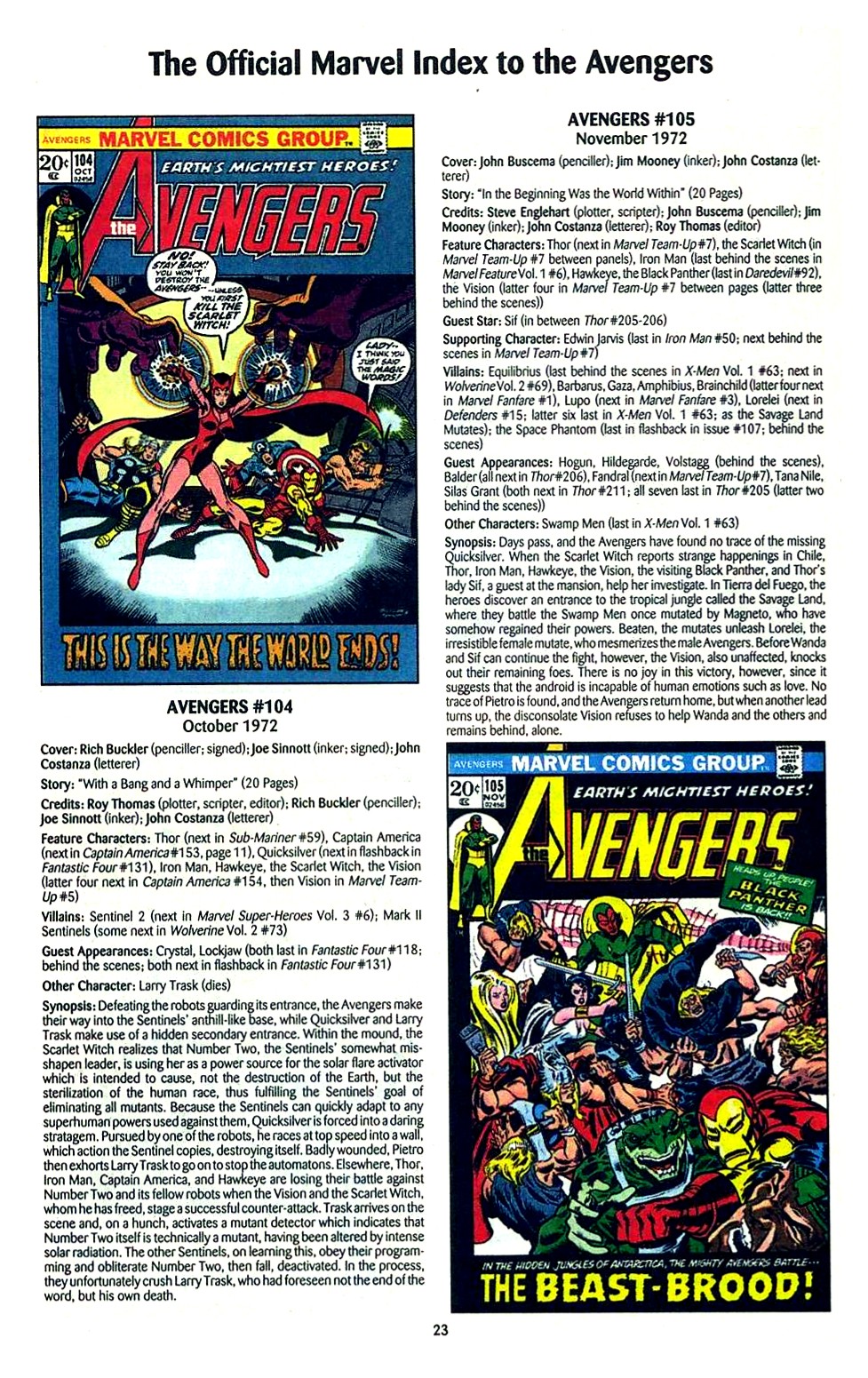 Read online The Official Marvel Index to the Avengers comic -  Issue #2 - 25