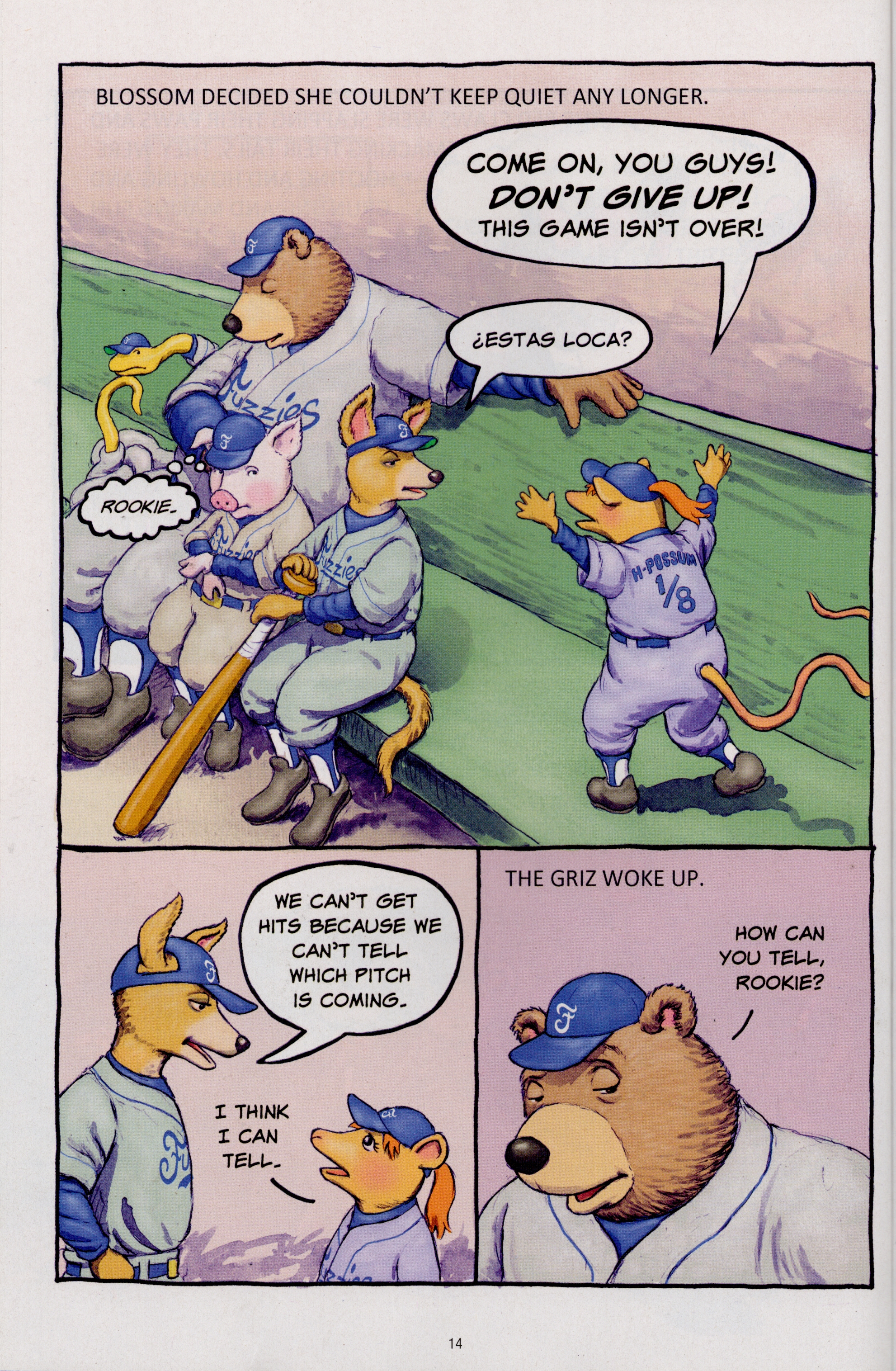 Read online Free Comic Book Day 2022 comic -  Issue # Papercutz Fuzzy Baseball - 14