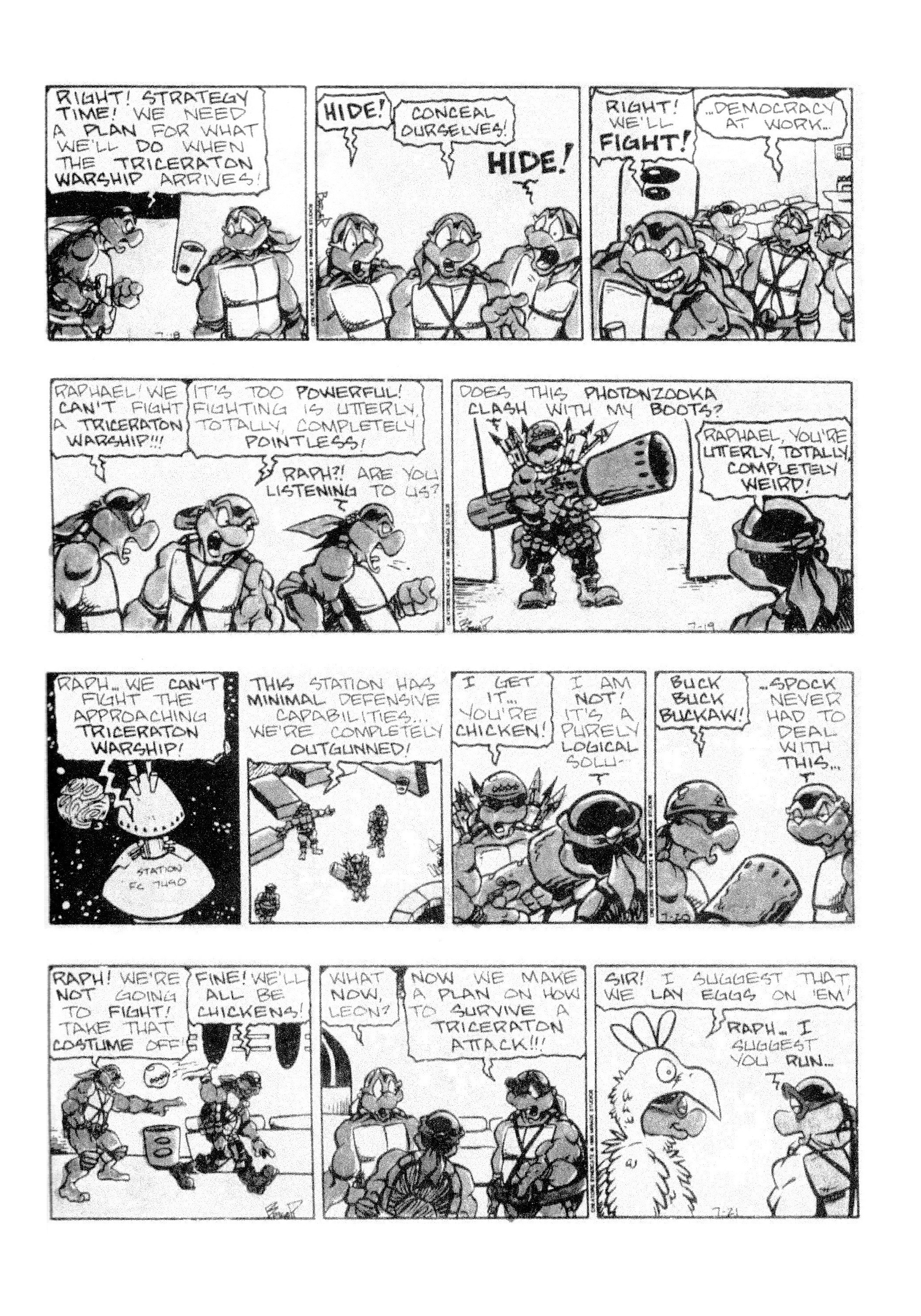 Read online Teenage Mutant Ninja Turtles: Complete Newspaper Daily Comic Strip Collection comic -  Issue # TPB 3 (Part 2) - 6