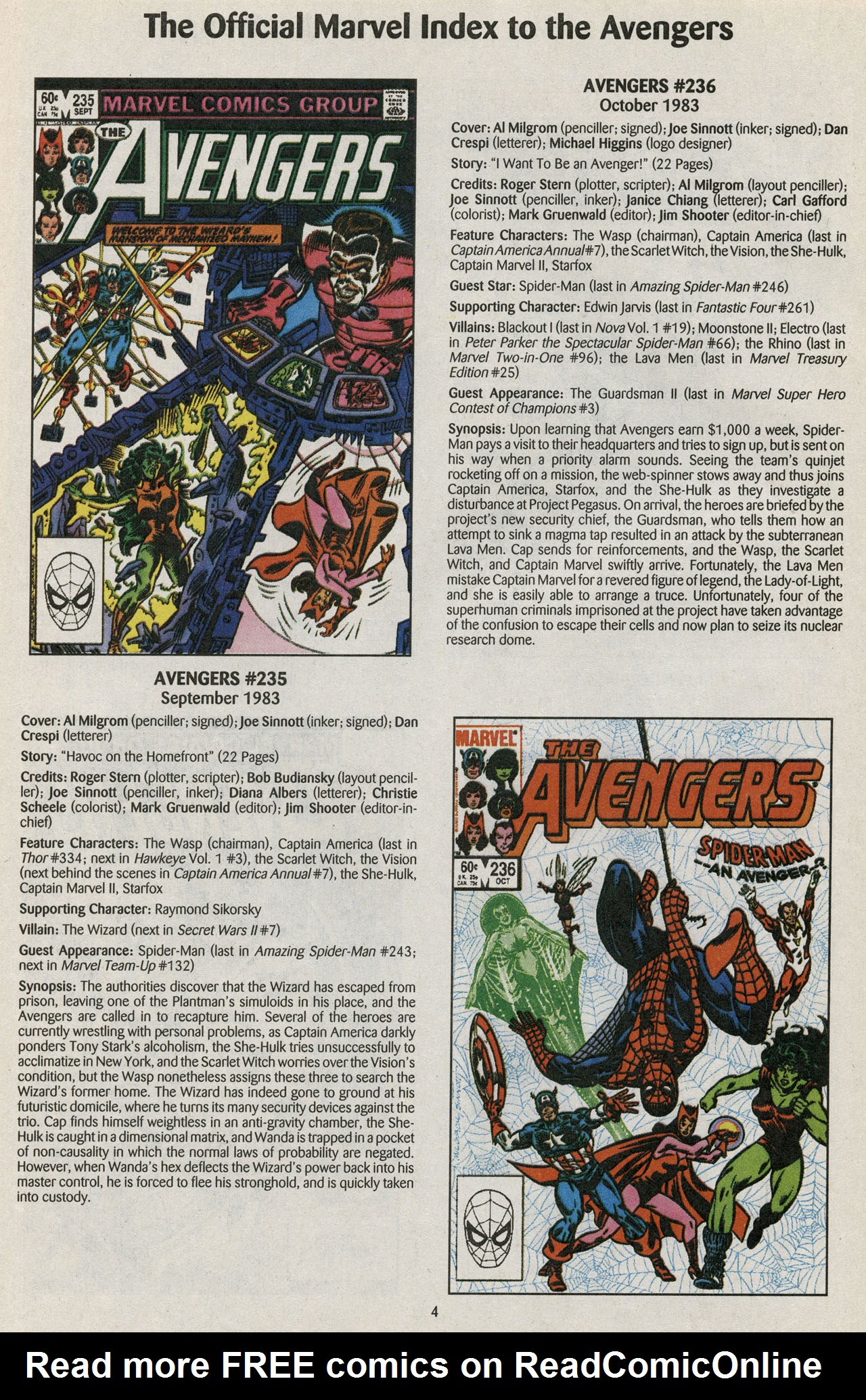 Read online The Official Marvel Index to the Avengers comic -  Issue #5 - 6
