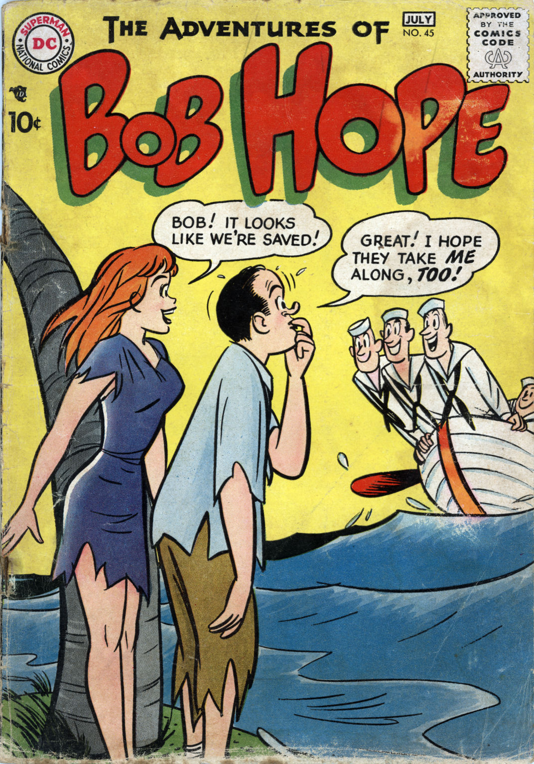 Read online The Adventures of Bob Hope comic -  Issue #45 - 1