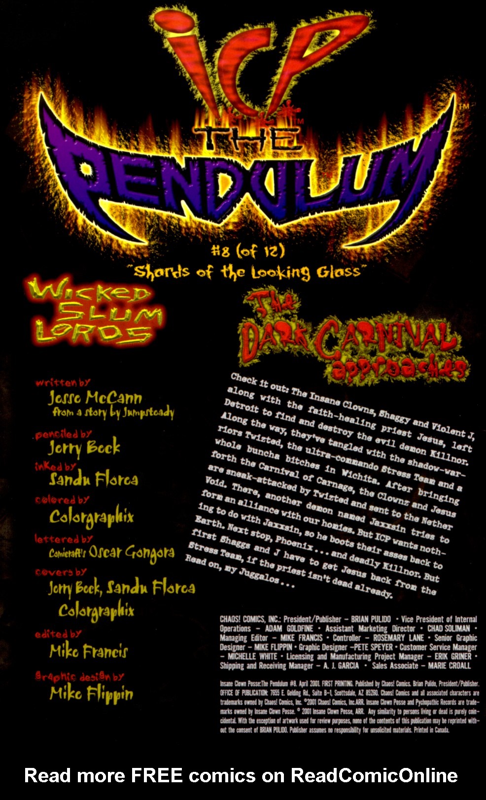 Read online Insane Clown Posse: The Pendulum comic -  Issue #8 - 2