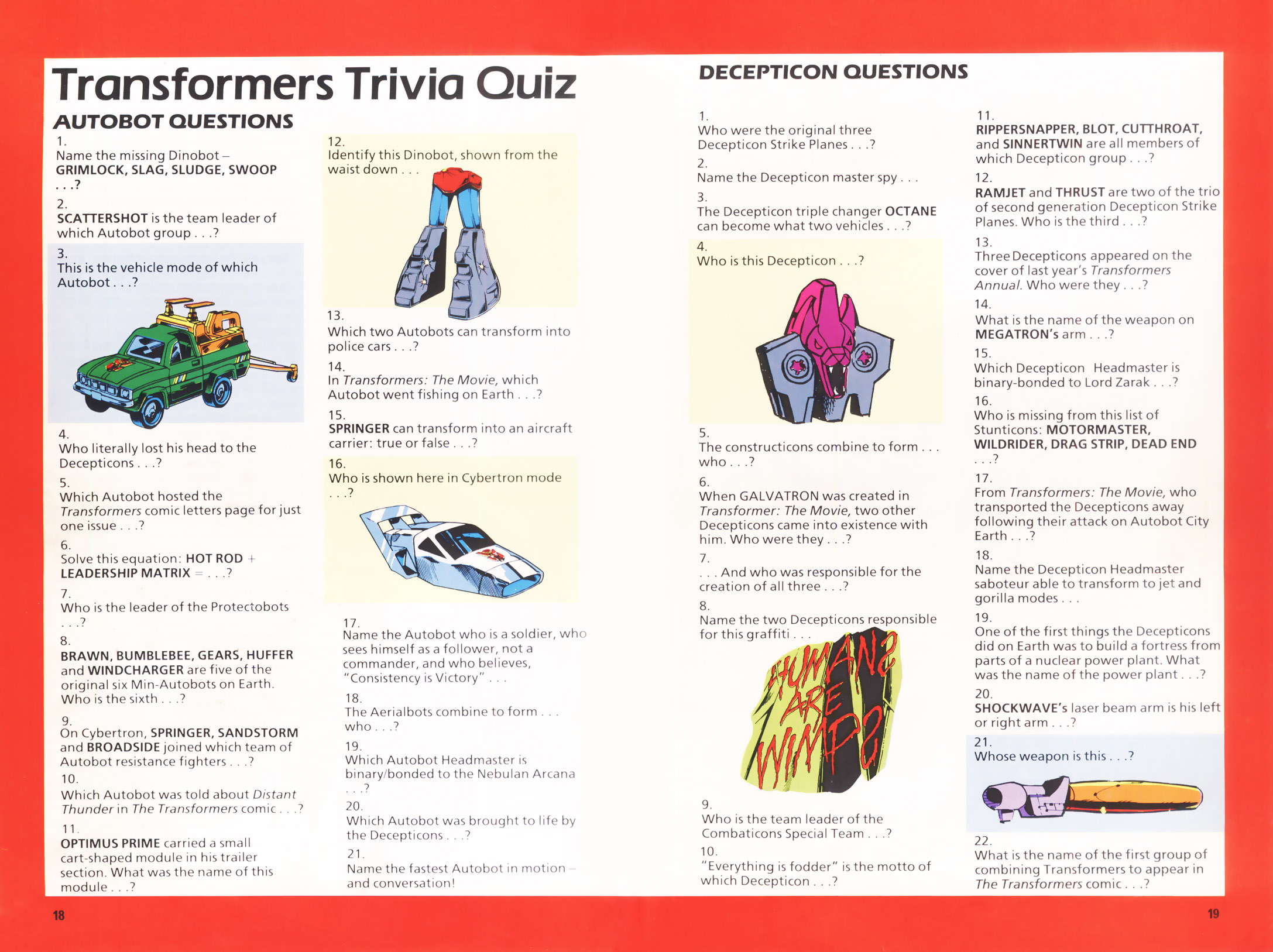 Read online The Transformers Annual comic -  Issue #1987 - 14