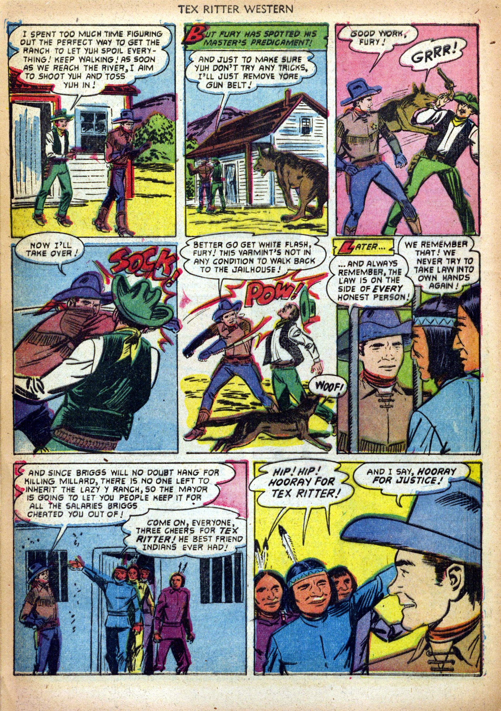 Read online Tex Ritter Western comic -  Issue #13 - 24