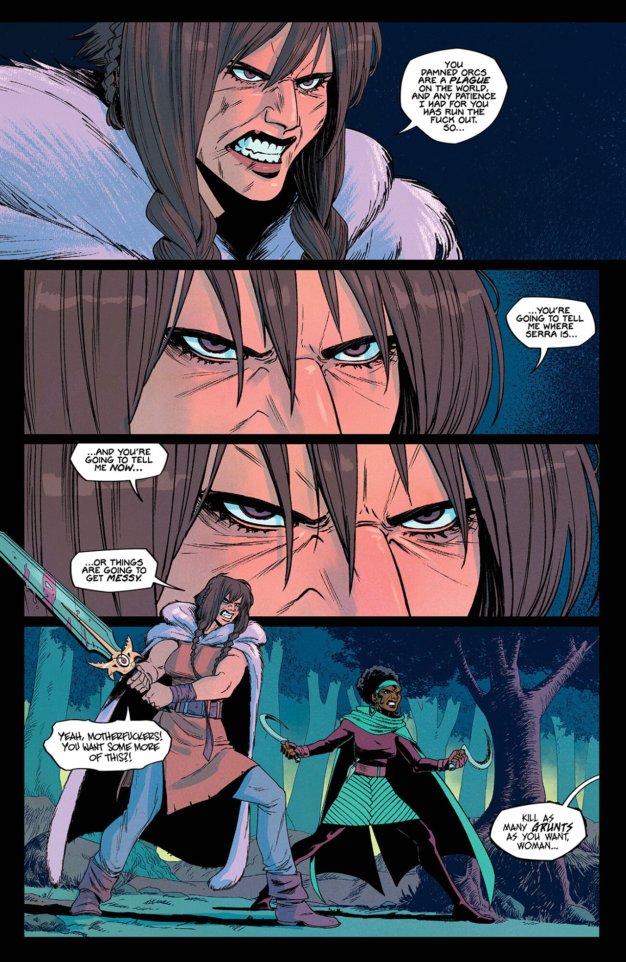 Read online Queen of Swords: A Barbaric Story comic -  Issue #3 - 10