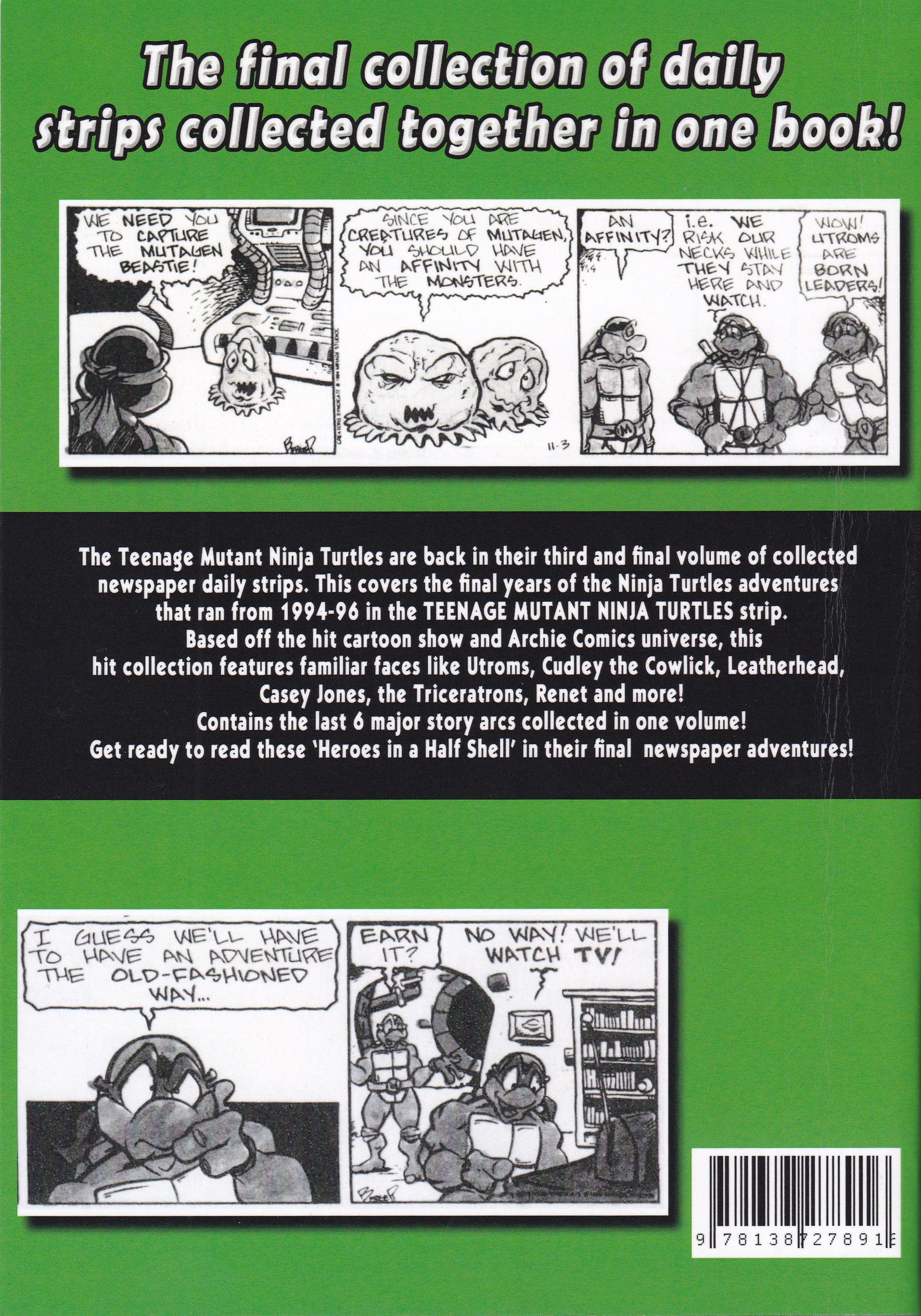 Read online Teenage Mutant Ninja Turtles: Complete Newspaper Daily Comic Strip Collection comic -  Issue # TPB 3 (Part 2) - 104