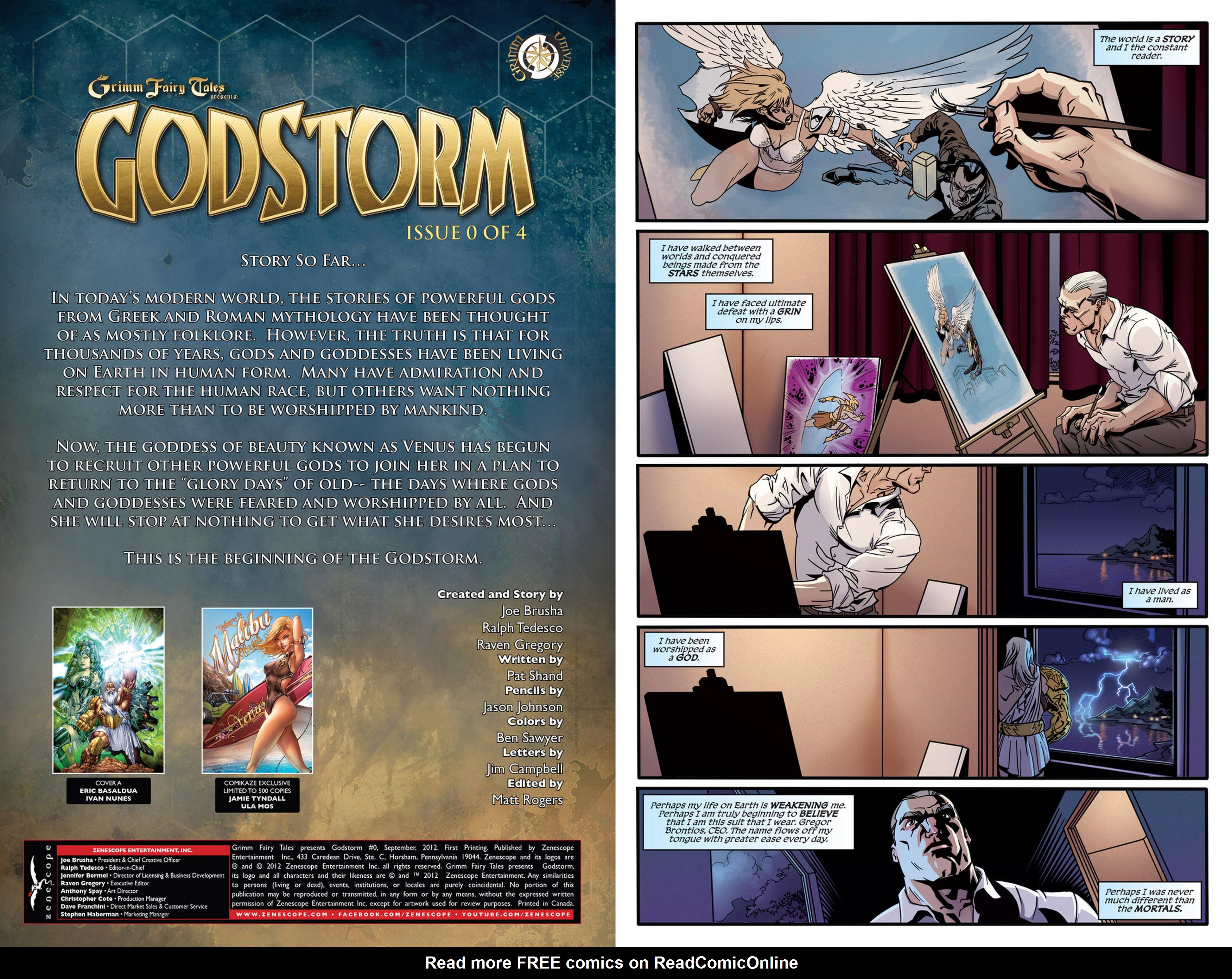 Read online Grimm Fairy Tales presents Godstorm comic -  Issue #0 - 1