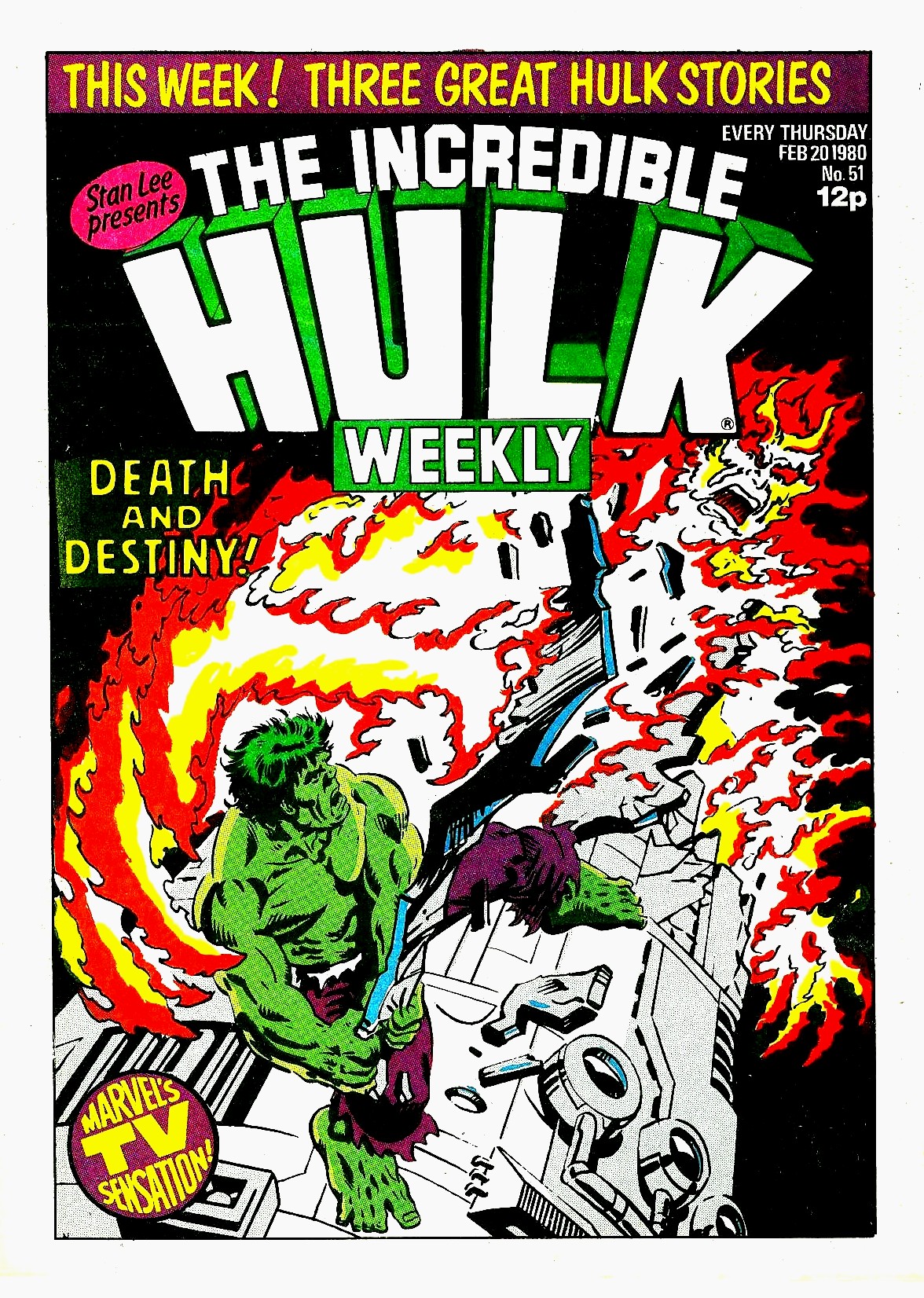 Read online The Incredible Hulk Weekly comic -  Issue #51 - 1