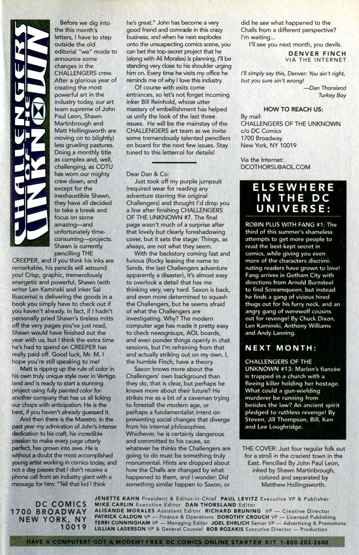 Read online Challengers of the Unknown (1997) comic -  Issue #12 - 30