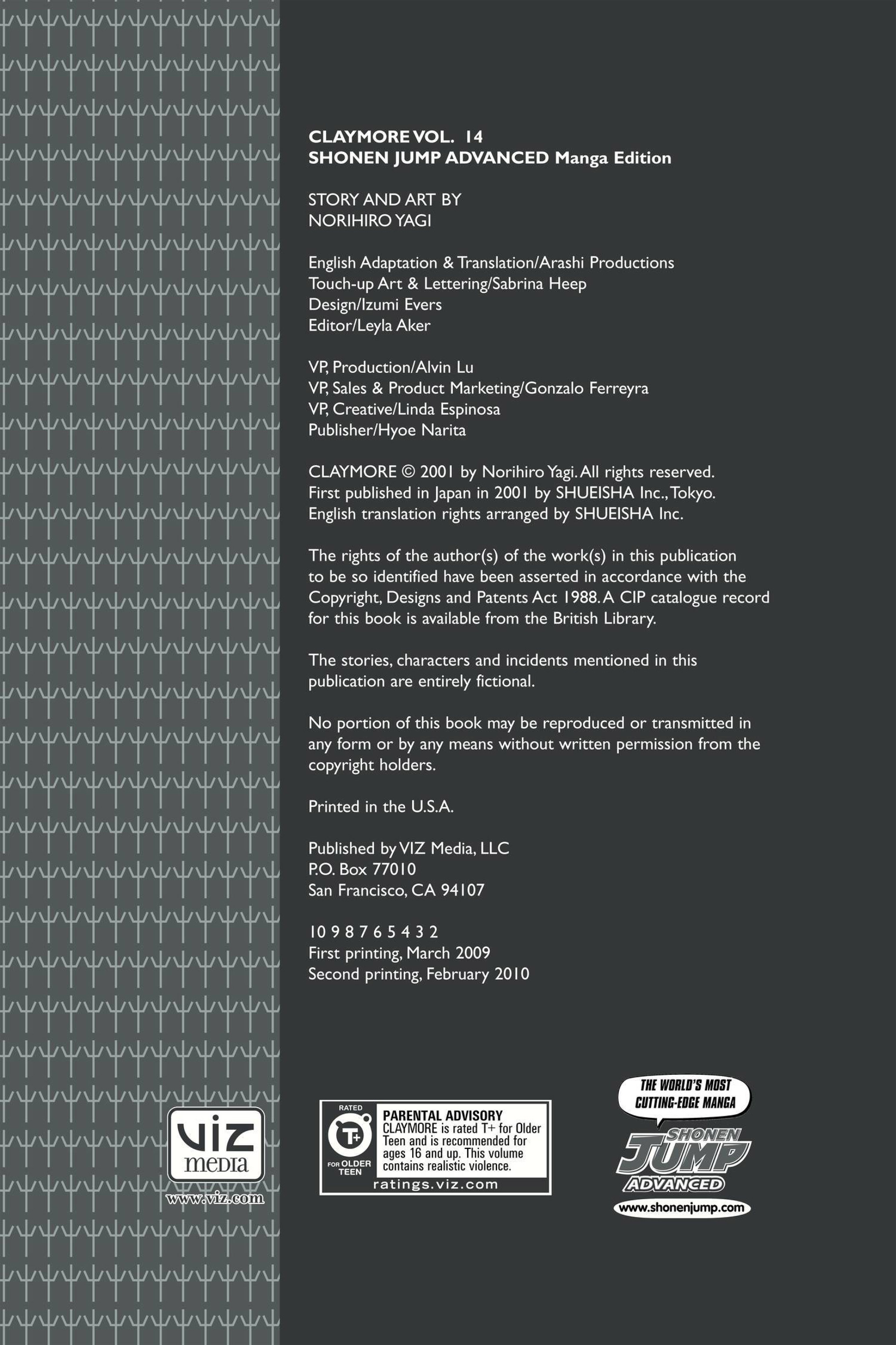 Read online Claymore comic -  Issue #14 - 3