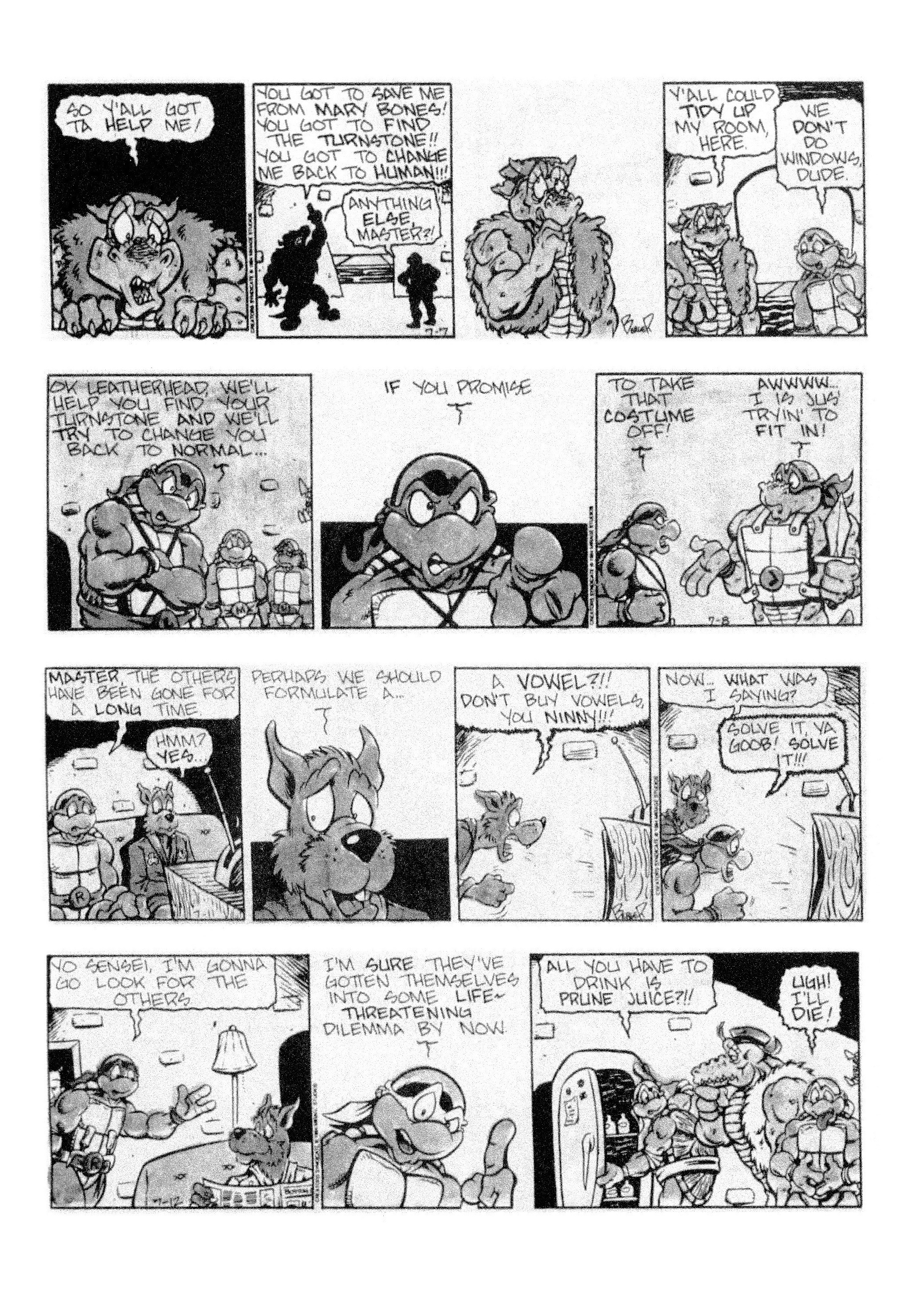 Read online Teenage Mutant Ninja Turtles: Complete Newspaper Daily Comic Strip Collection comic -  Issue # TPB 3 (Part 1) - 37