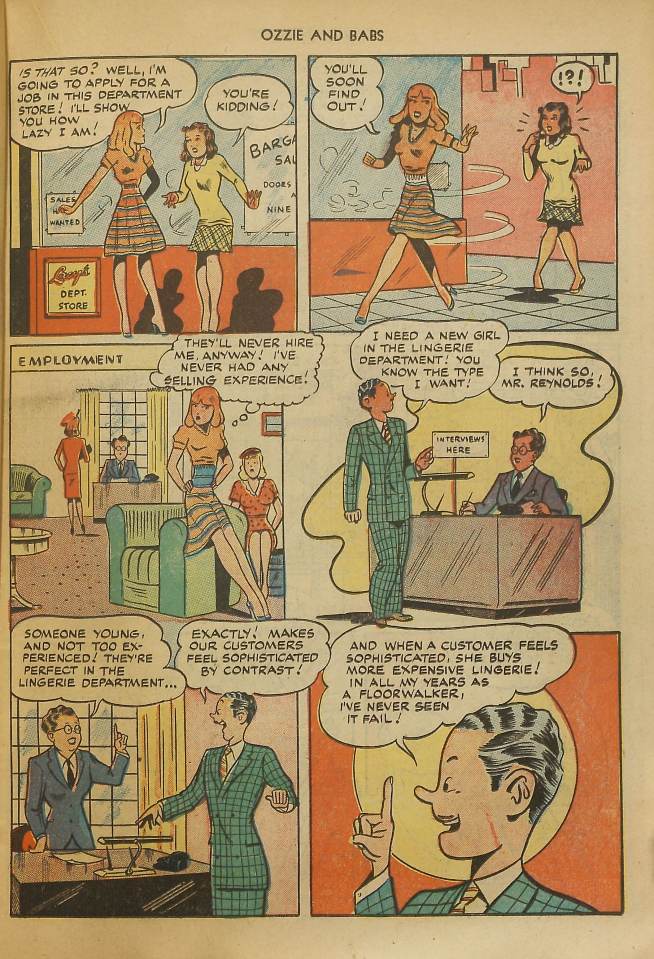 Read online Ozzie And Babs comic -  Issue #1 - 35