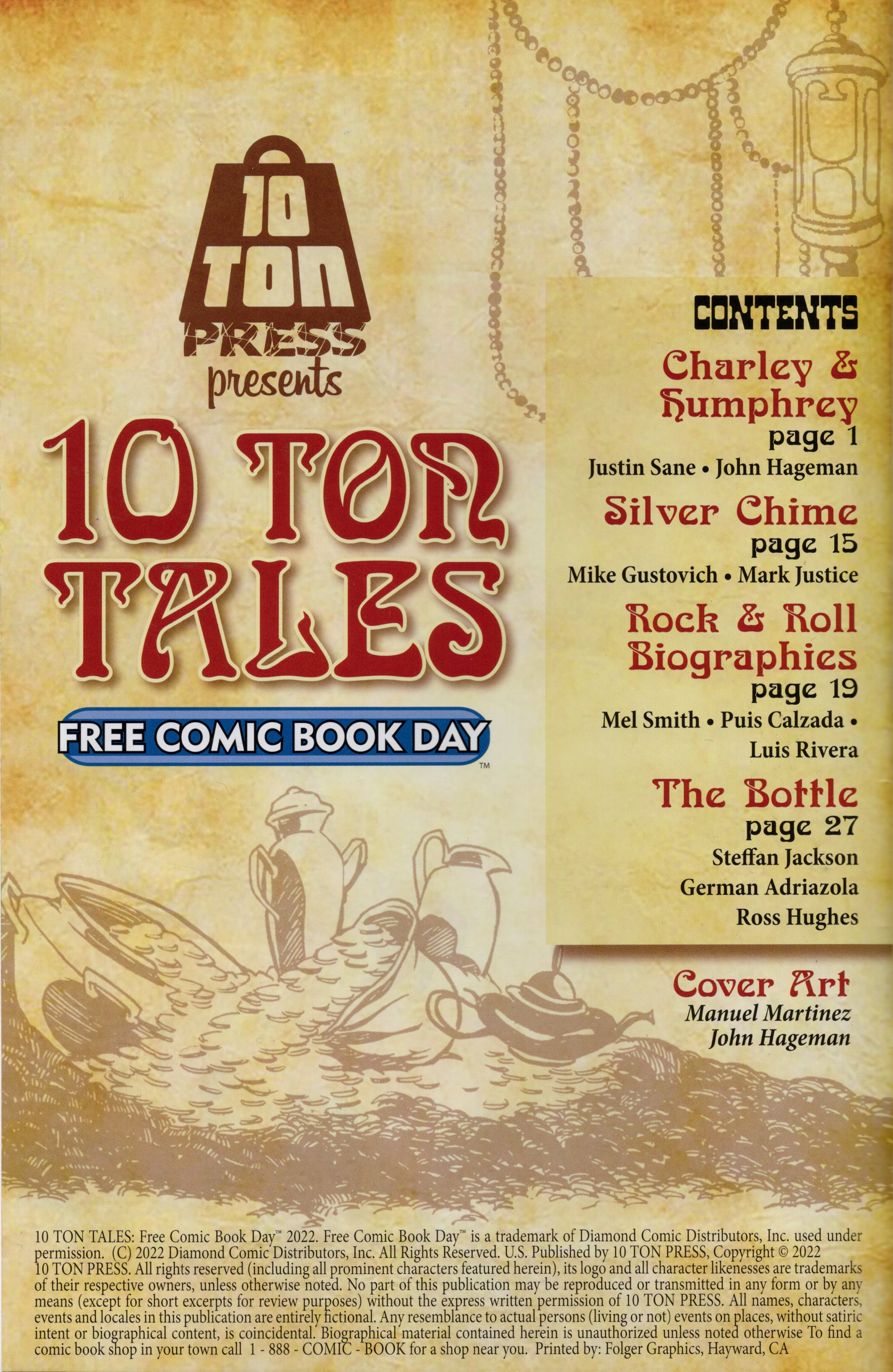 Read online Free Comic Book Day 2022 comic -  Issue # 10 Ton Press 10 Ton Tales - 2