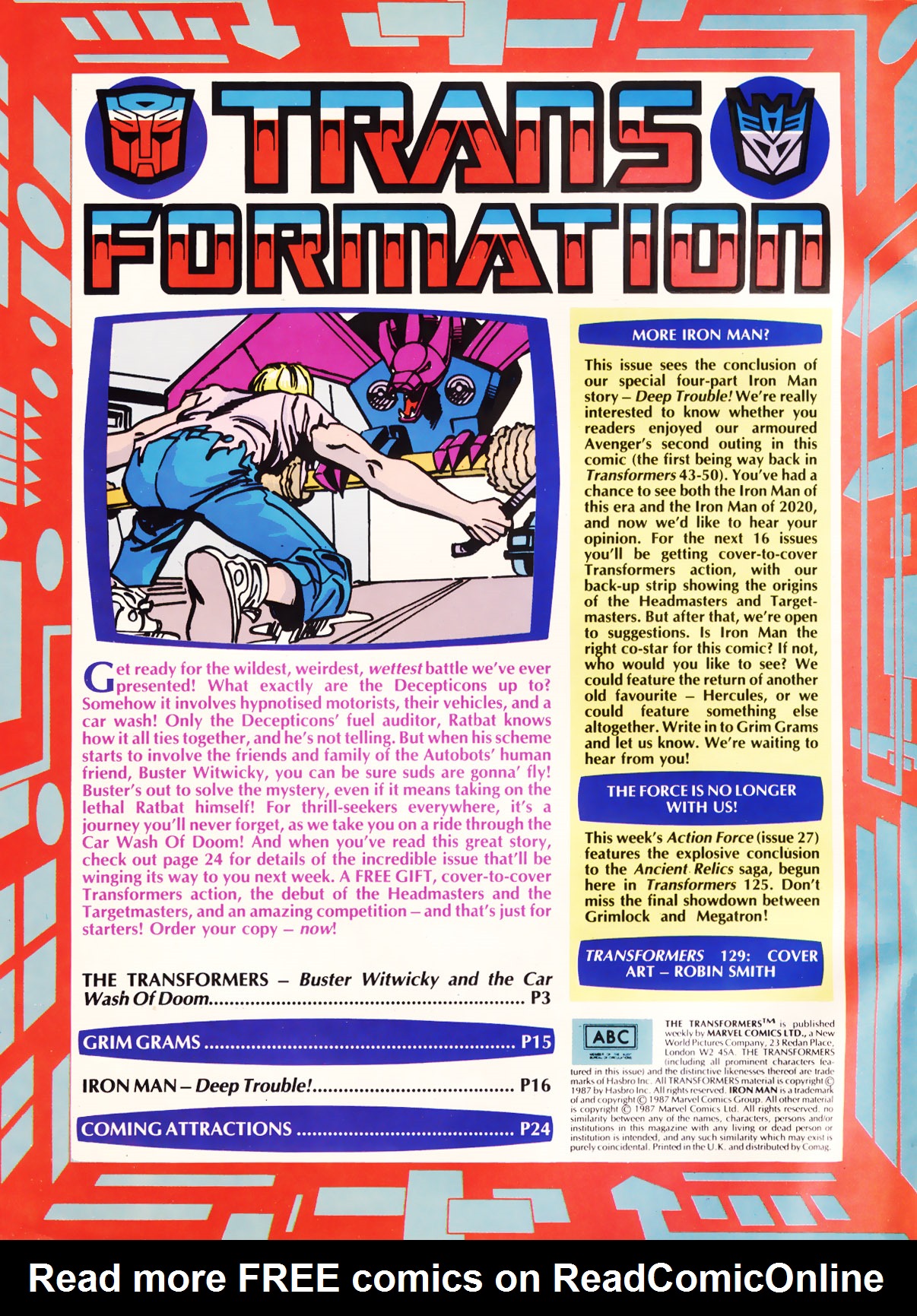 Read online The Transformers (UK) comic -  Issue #129 - 2