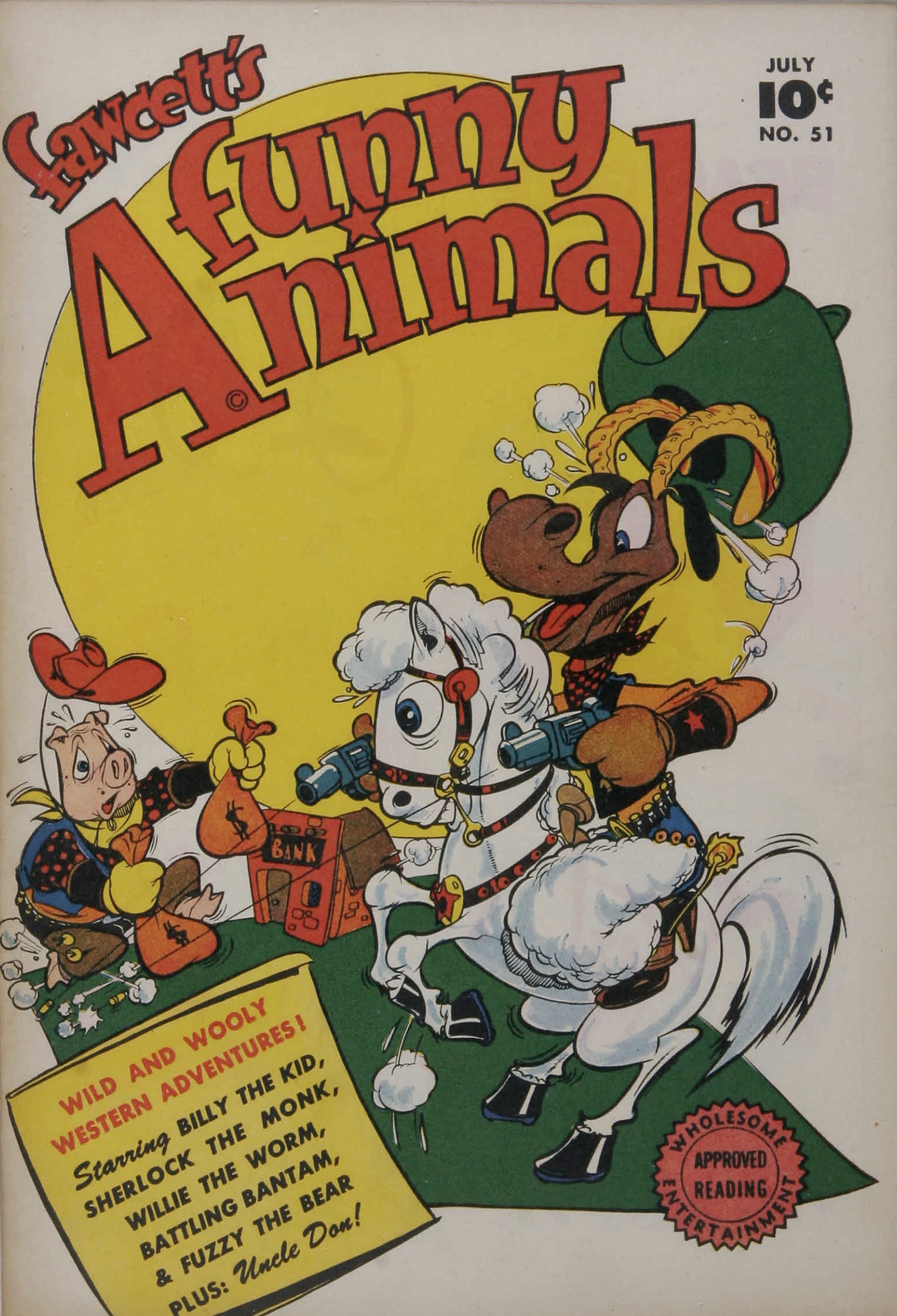 Read online Fawcett's Funny Animals comic -  Issue #51 - 1