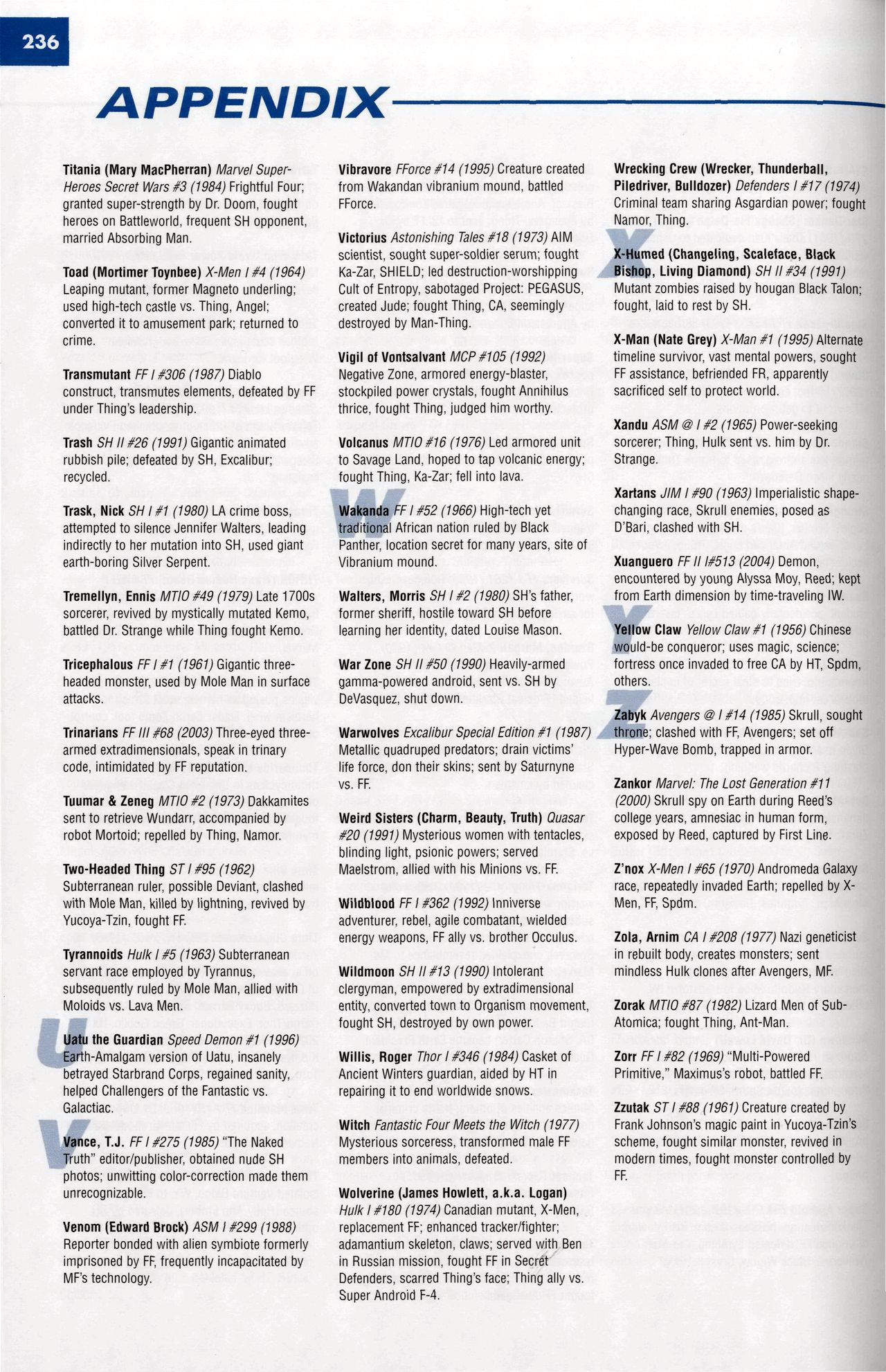 Read online Marvel Encyclopedia comic -  Issue # TPB 6 - 239