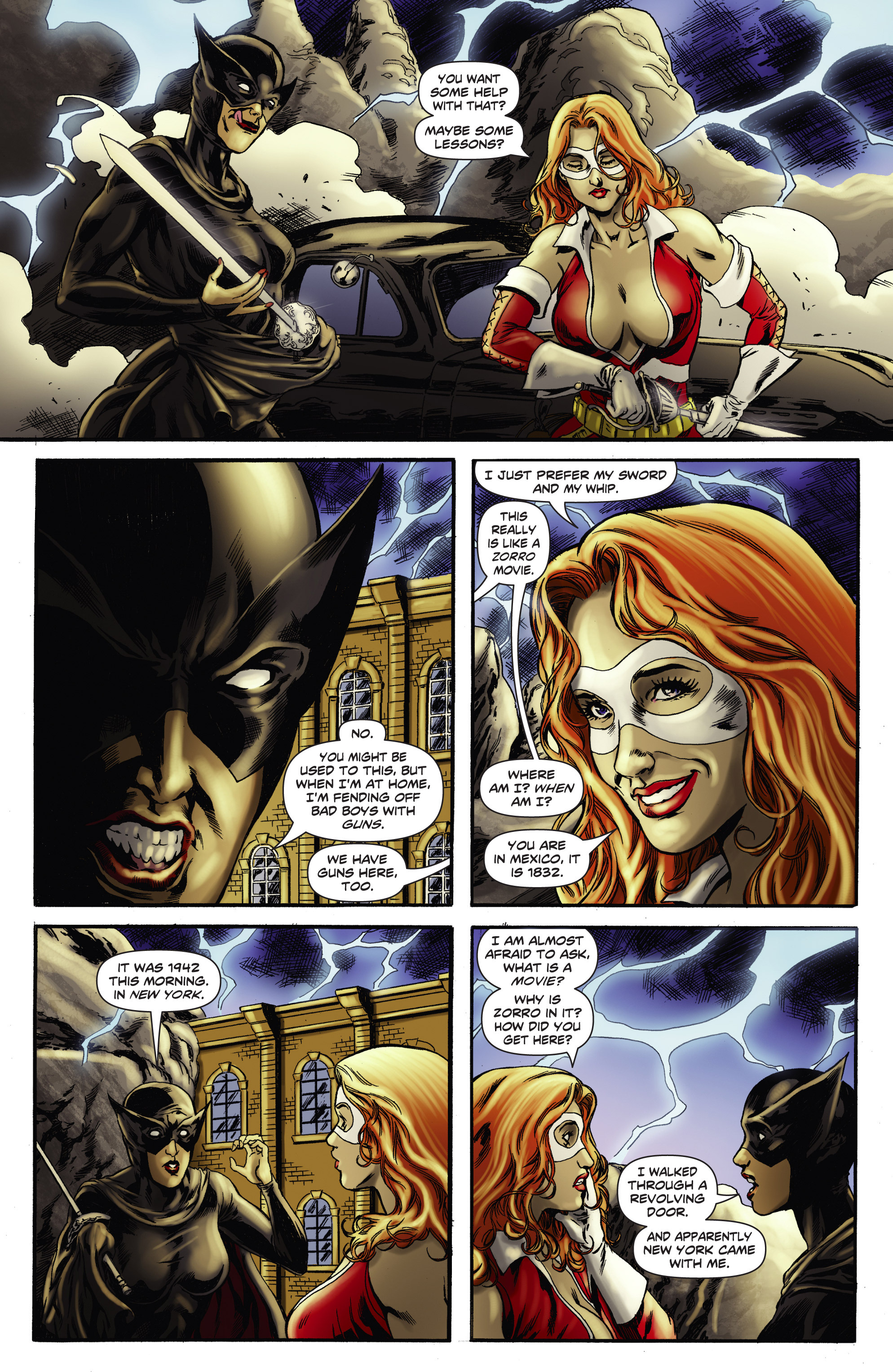 Read online Swords of Sorrow, Miss Fury & Lady Rawhide comic -  Issue # Full - 13
