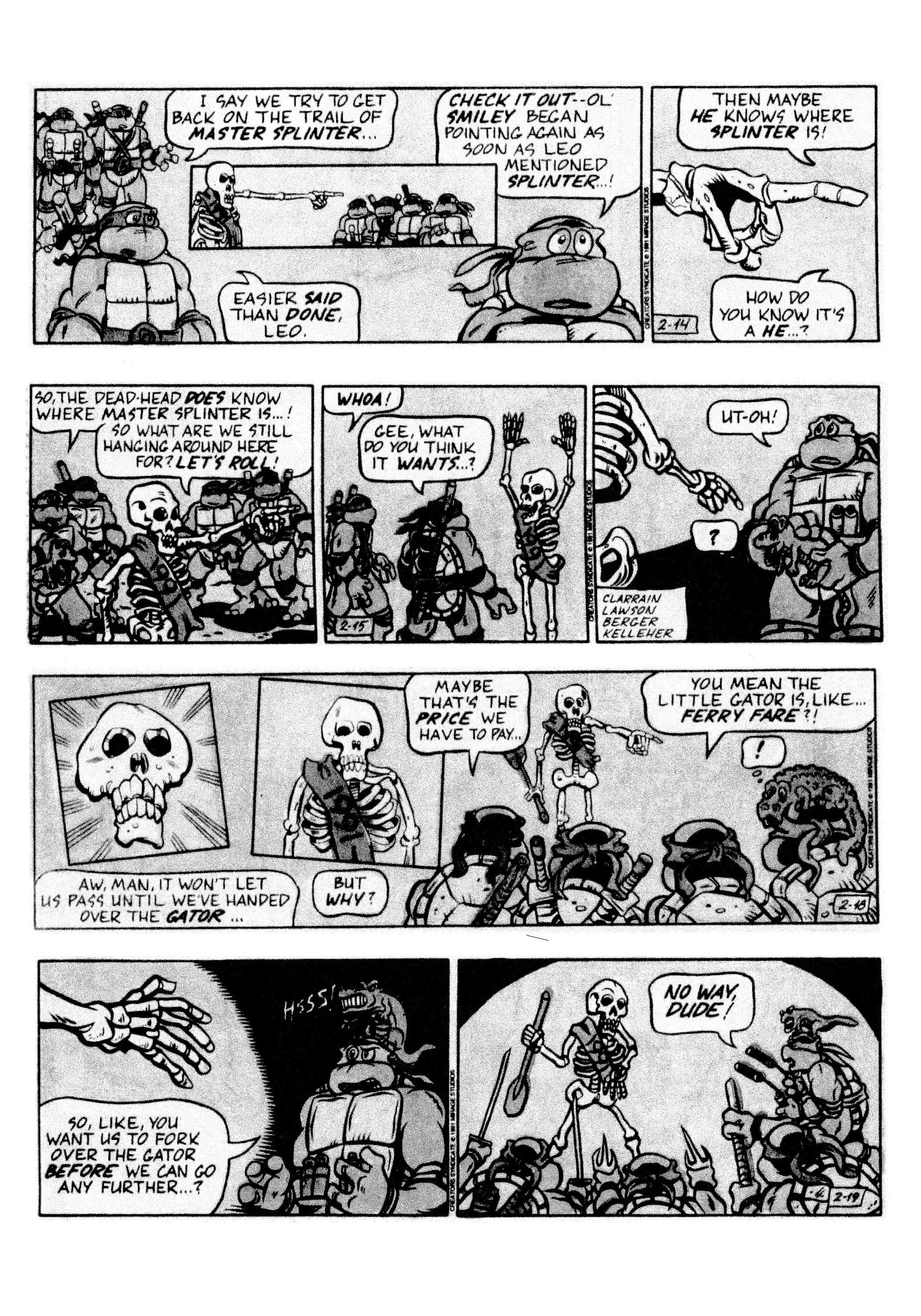 Read online Teenage Mutant Ninja Turtles: Complete Newspaper Daily Comic Strip Collection comic -  Issue # TPB 2 (Part 1) - 25