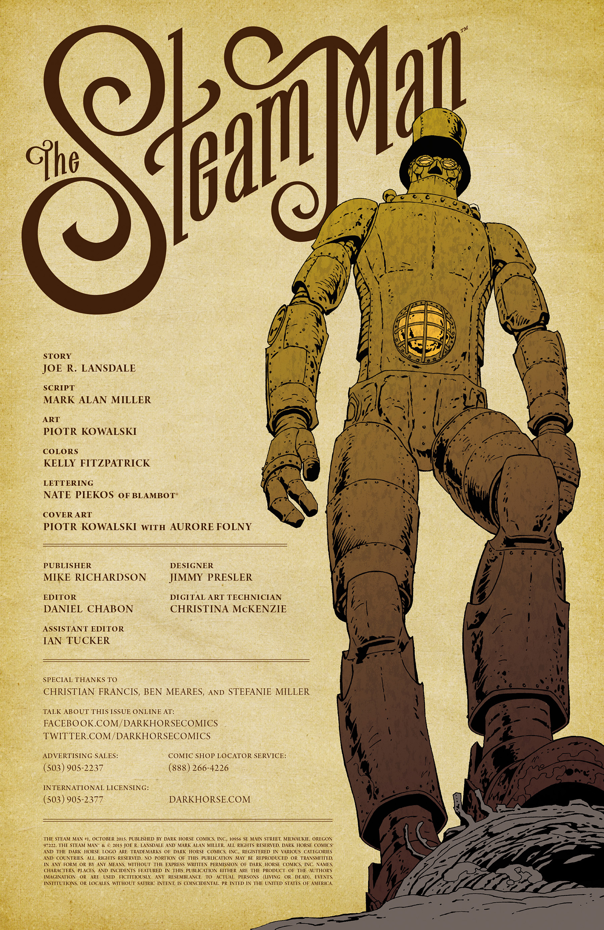 Read online The Steam Man comic -  Issue #1 - 2