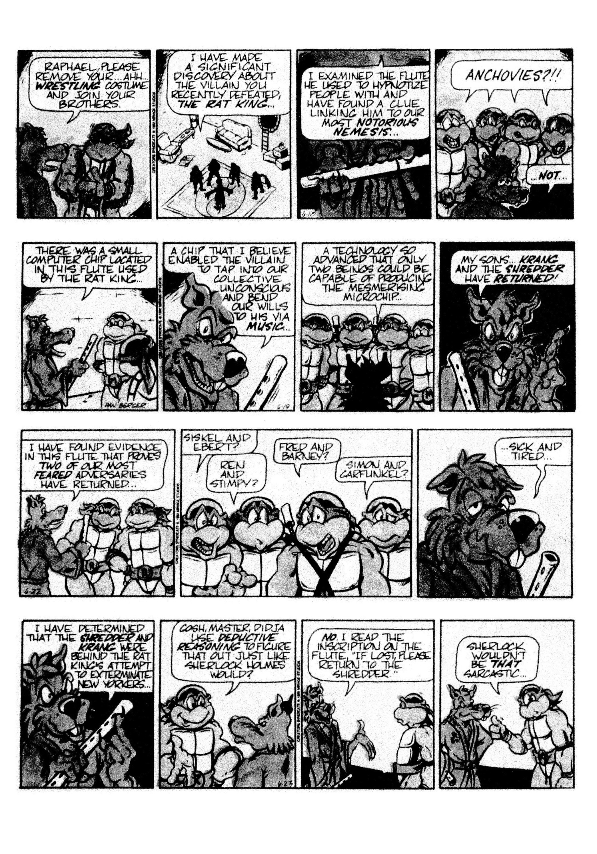 Read online Teenage Mutant Ninja Turtles: Complete Newspaper Daily Comic Strip Collection comic -  Issue # TPB 2 (Part 2) - 16
