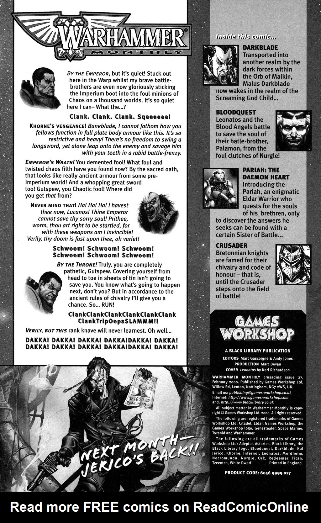 Read online Warhammer Monthly comic -  Issue #27 - 2