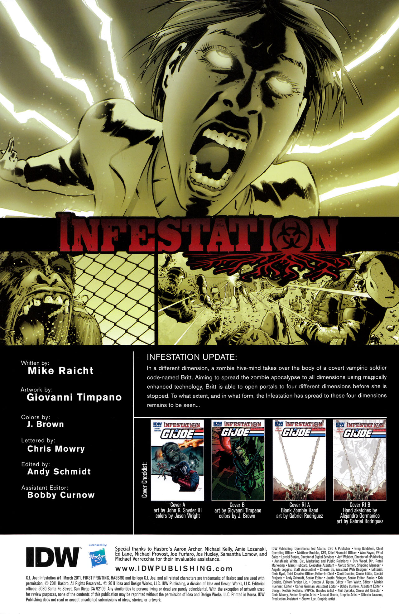 Read online G.I. Joe: Infestation comic -  Issue #1 - 3