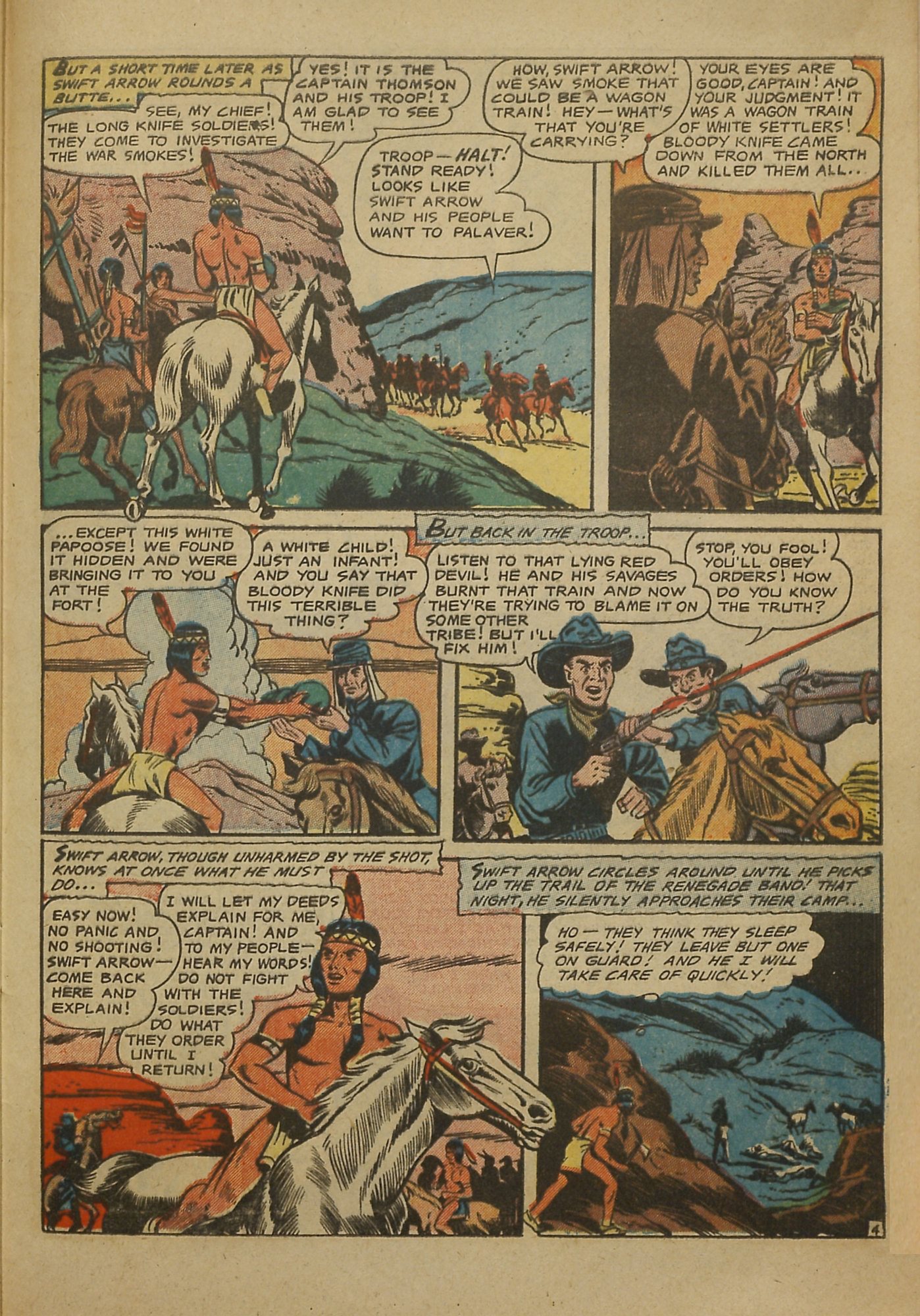 Read online Swift Arrow (1954) comic -  Issue #4 - 31