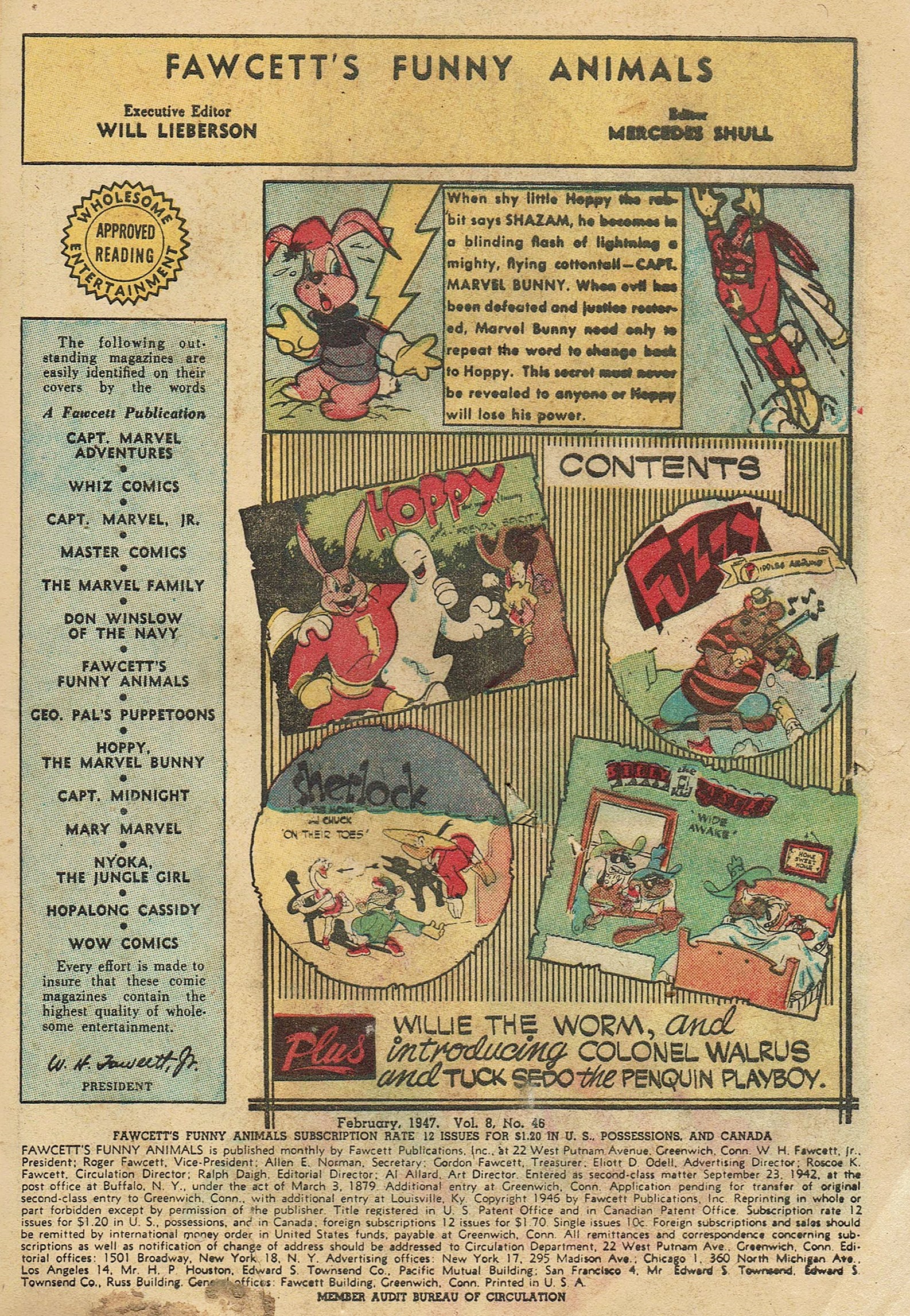 Read online Fawcett's Funny Animals comic -  Issue #46 - 3