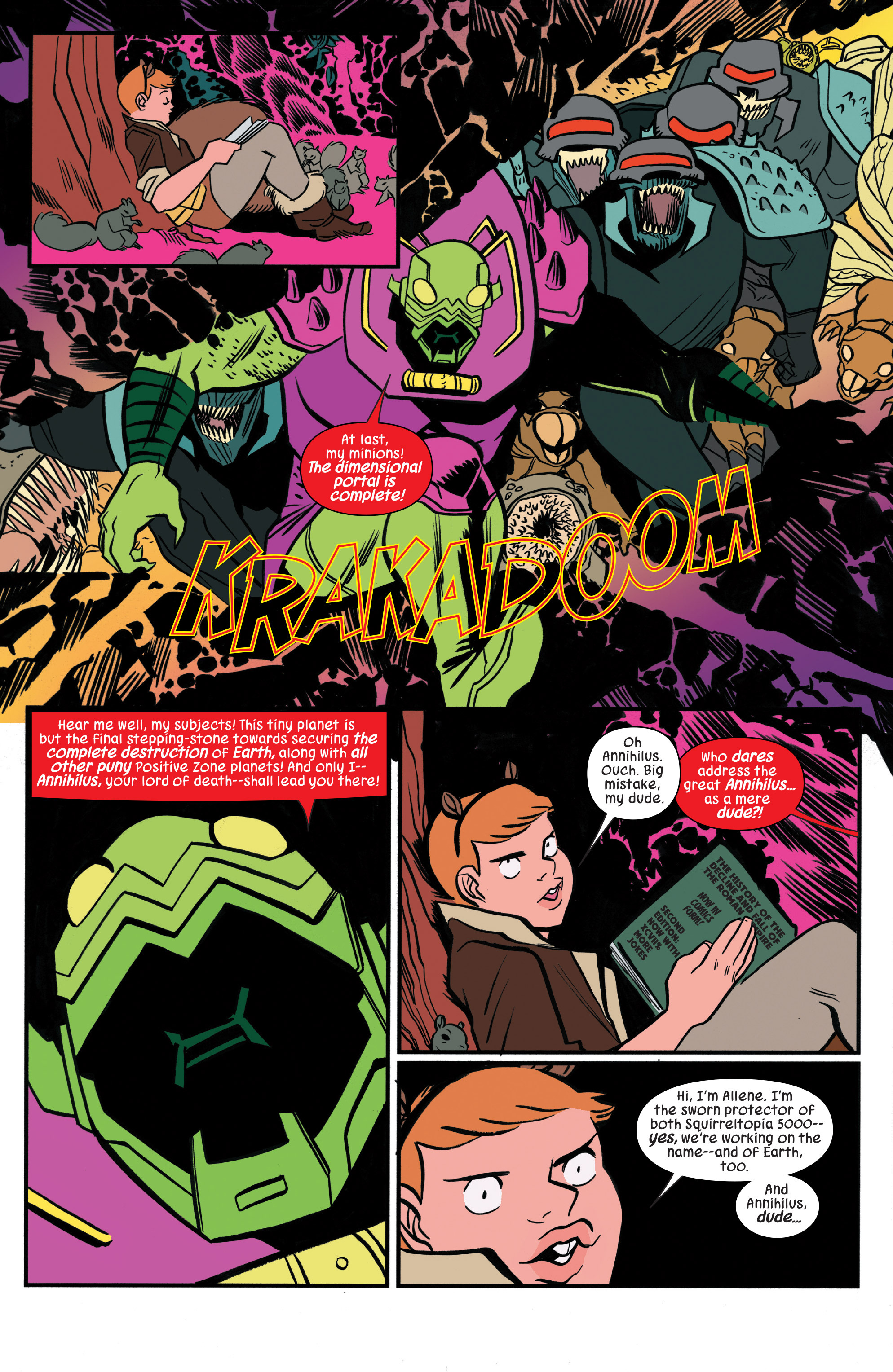 Read online The Unbeatable Squirrel Girl Beats Up the Marvel Universe comic -  Issue # TPB - 112