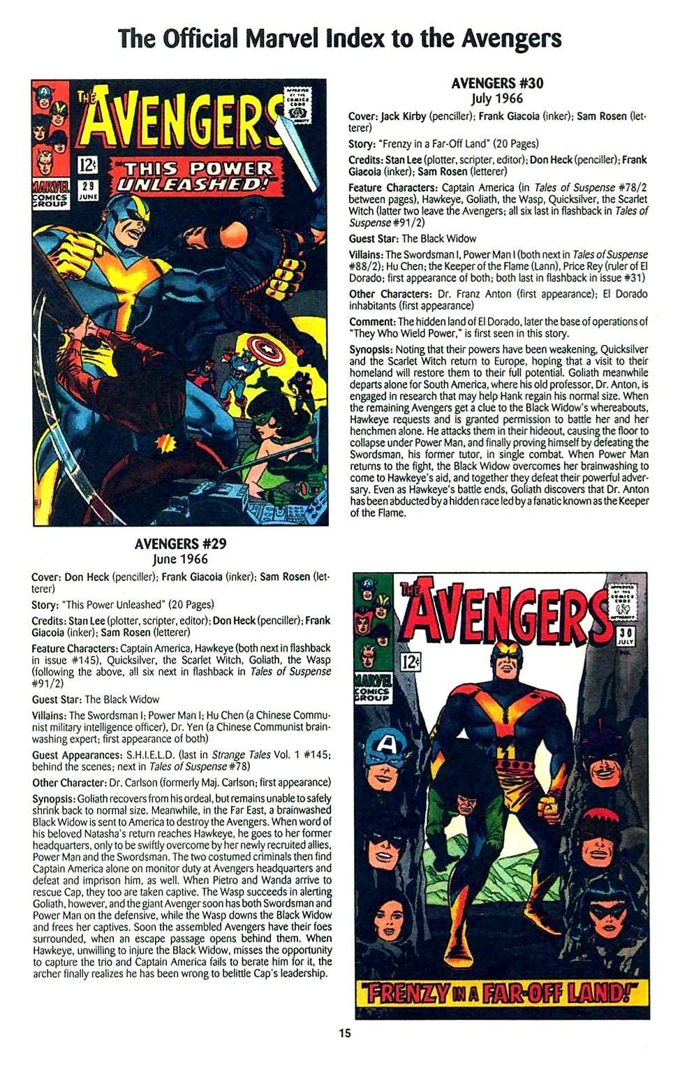 Read online The Official Marvel Index to the Avengers comic -  Issue #1 - 17