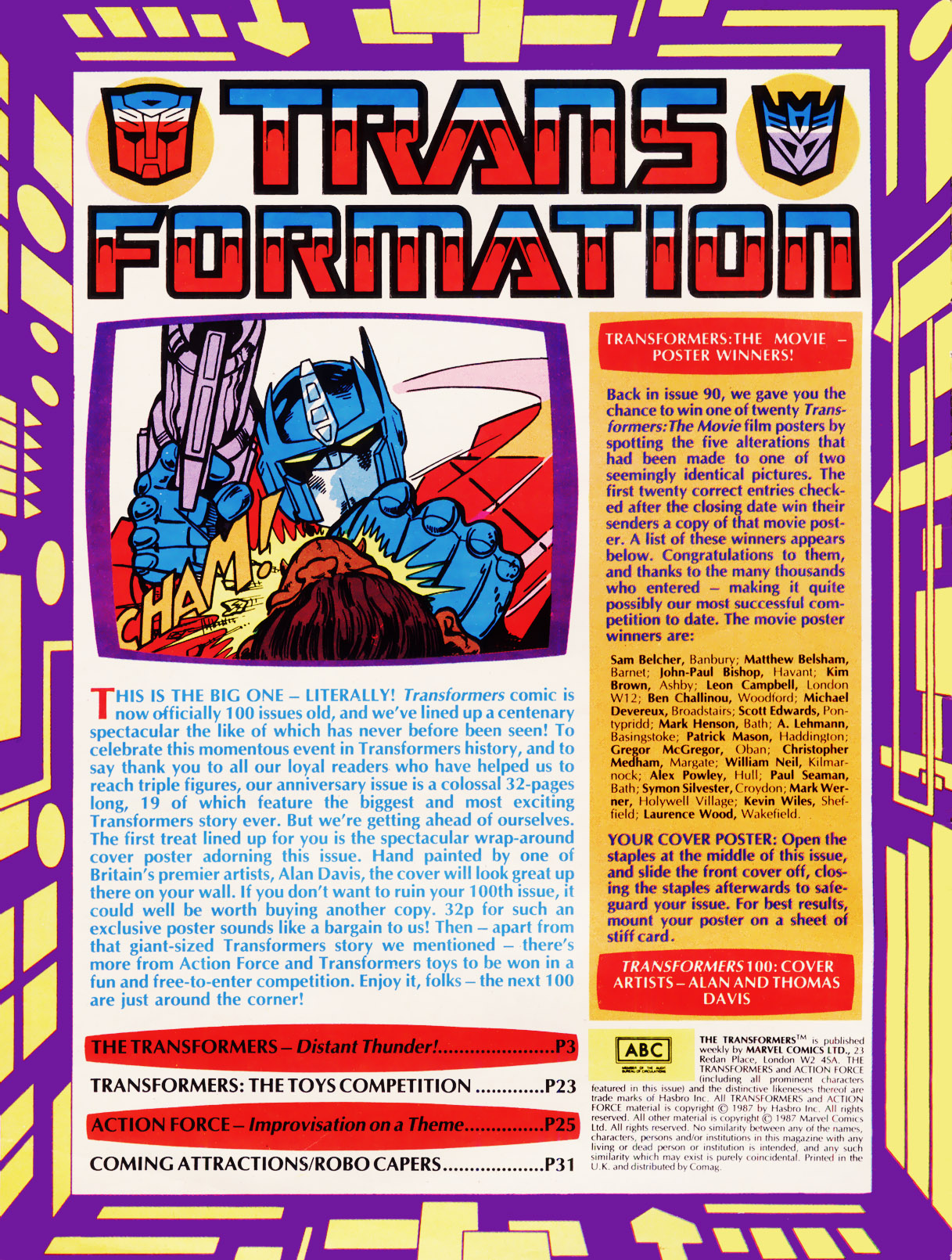 Read online The Transformers (UK) comic -  Issue #100 - 2