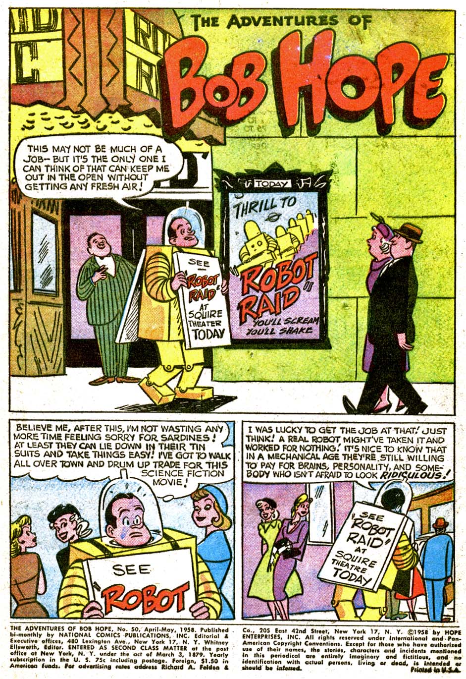 Read online The Adventures of Bob Hope comic -  Issue #50 - 3