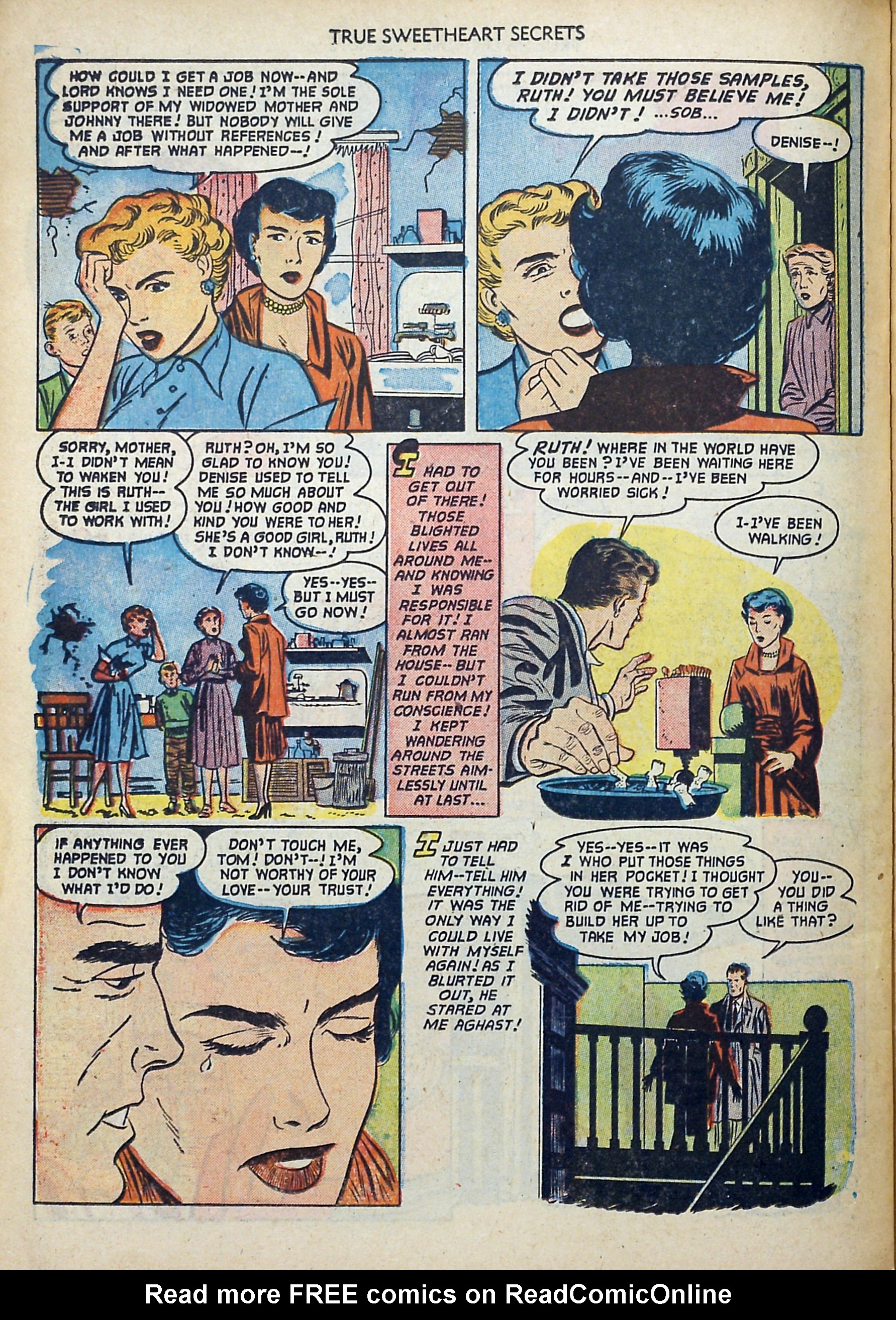 Read online True Sweetheart Secrets comic -  Issue #8 - 22